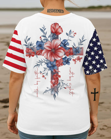 Walk By Faith Not By Sight All Over Print T-Shirt