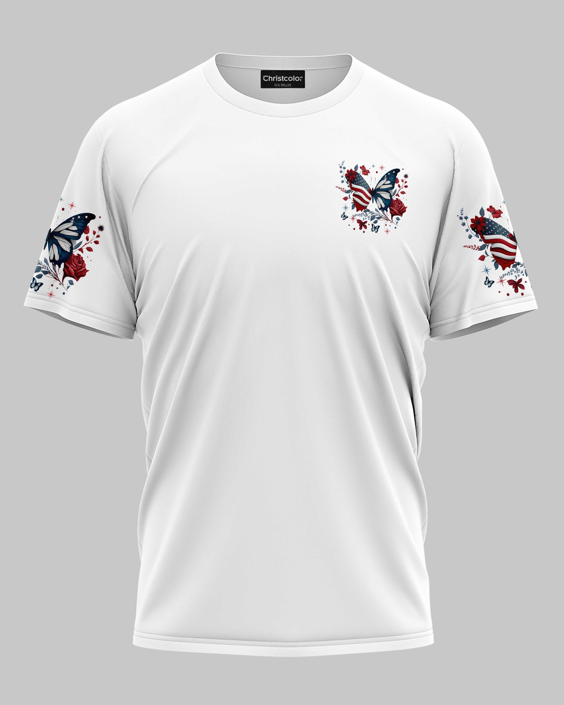Loves Jesus And America Too All Over Print T-Shirt
