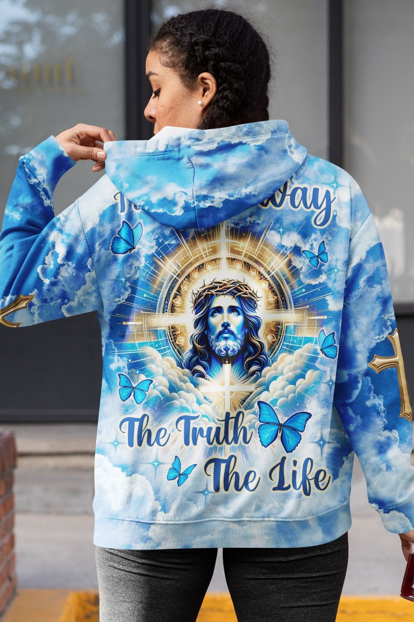 I Am The Way The Truth The Life All Over Print Hoodie