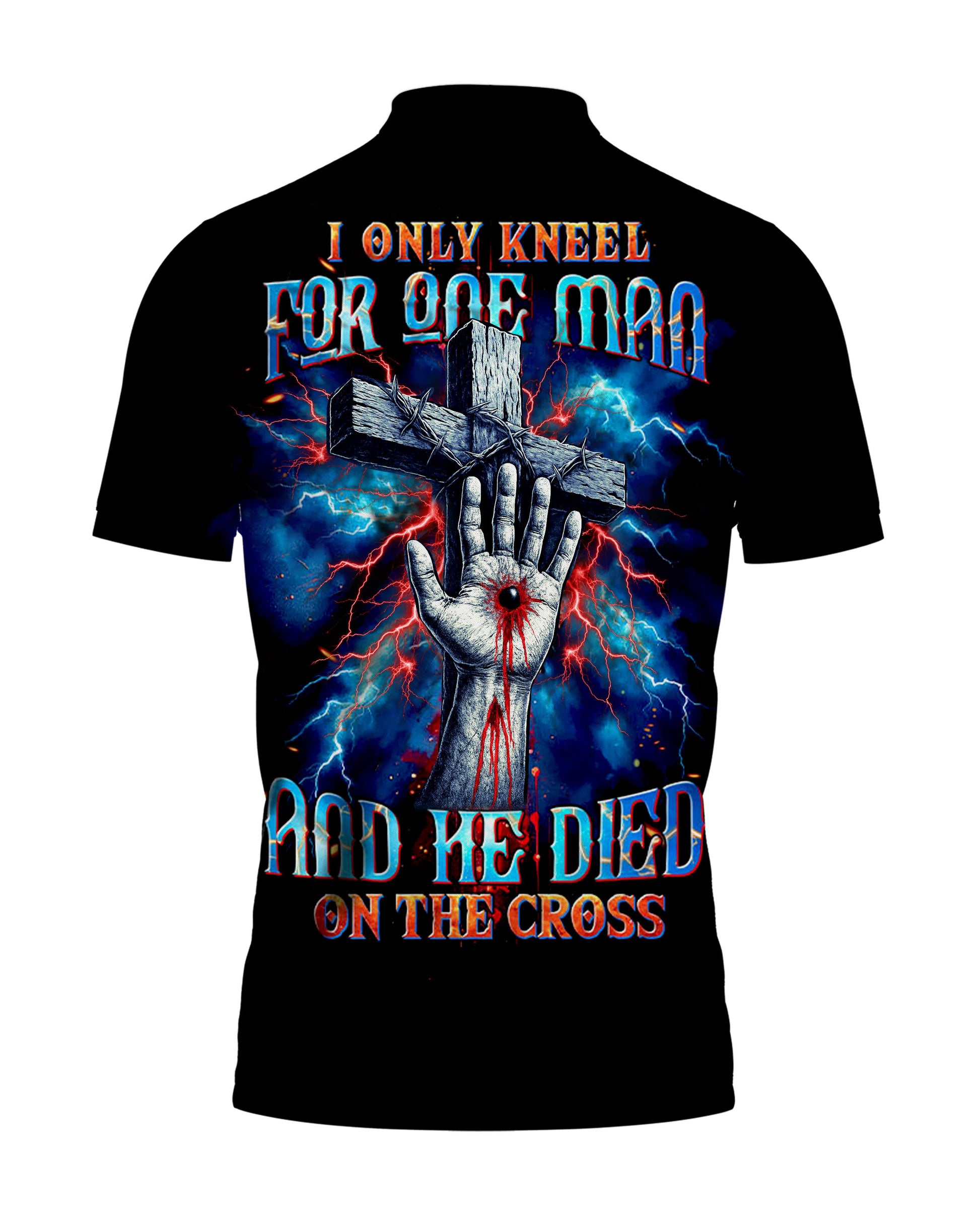 I Only Kneel For One Man All Over Print Polo Shirt