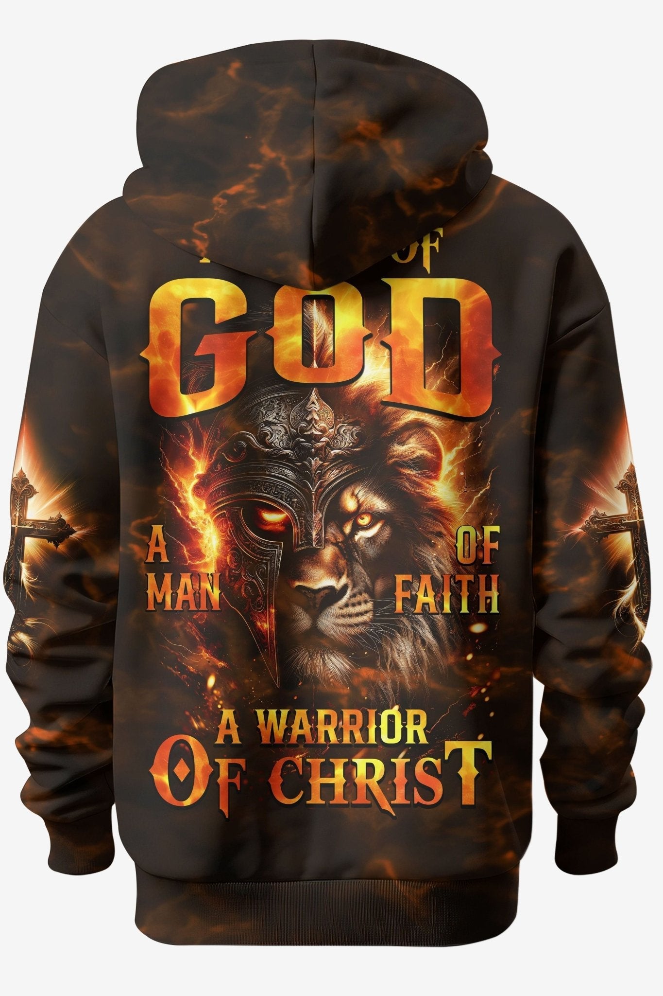 A Child Of God A Man Of Faith A Warrior Of Christ All Over Print Hoodie