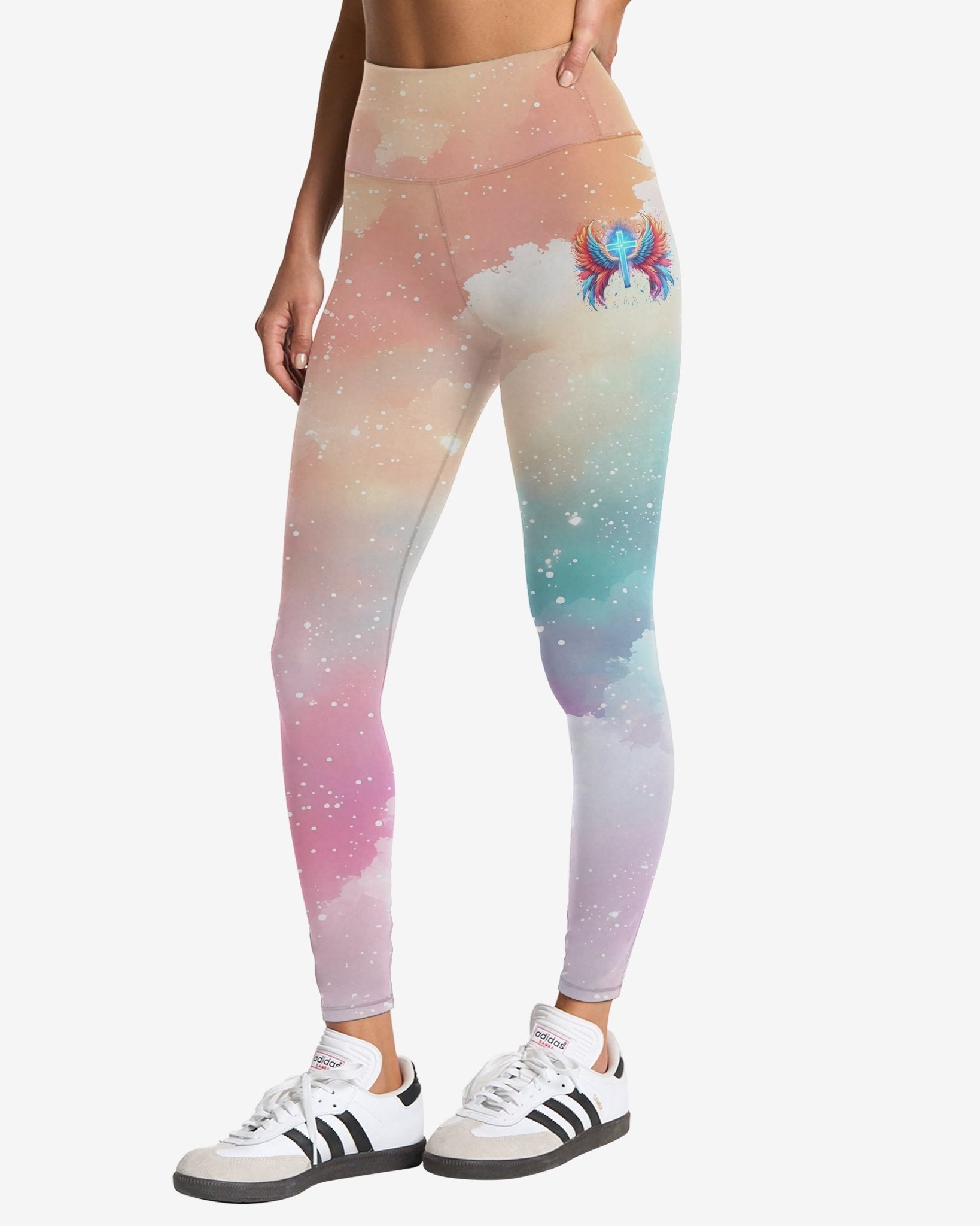 I Can Do All Things Through Christ Who Strengthens Me All Over Print Leggings