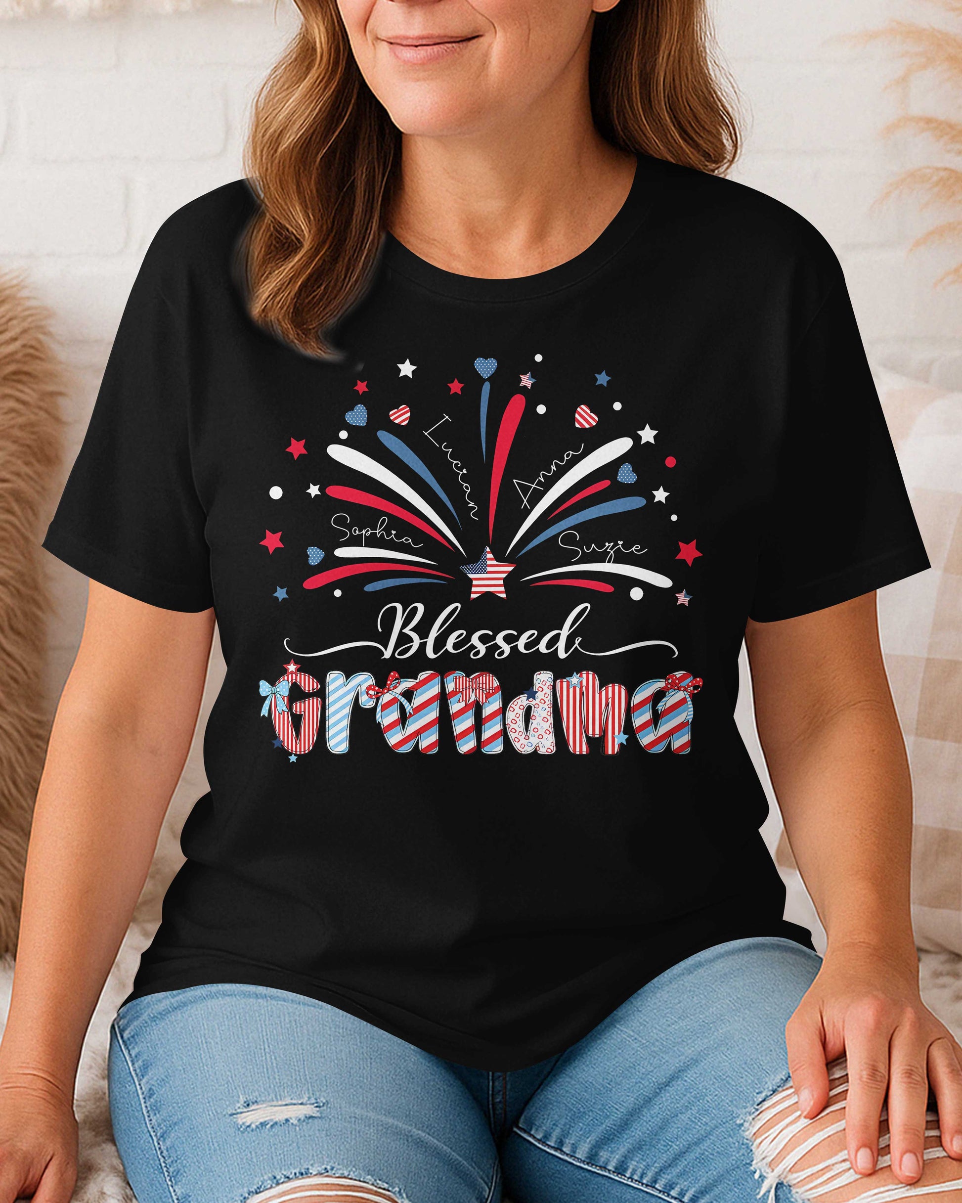 Blessed Grandma Independence Day T-Shirt