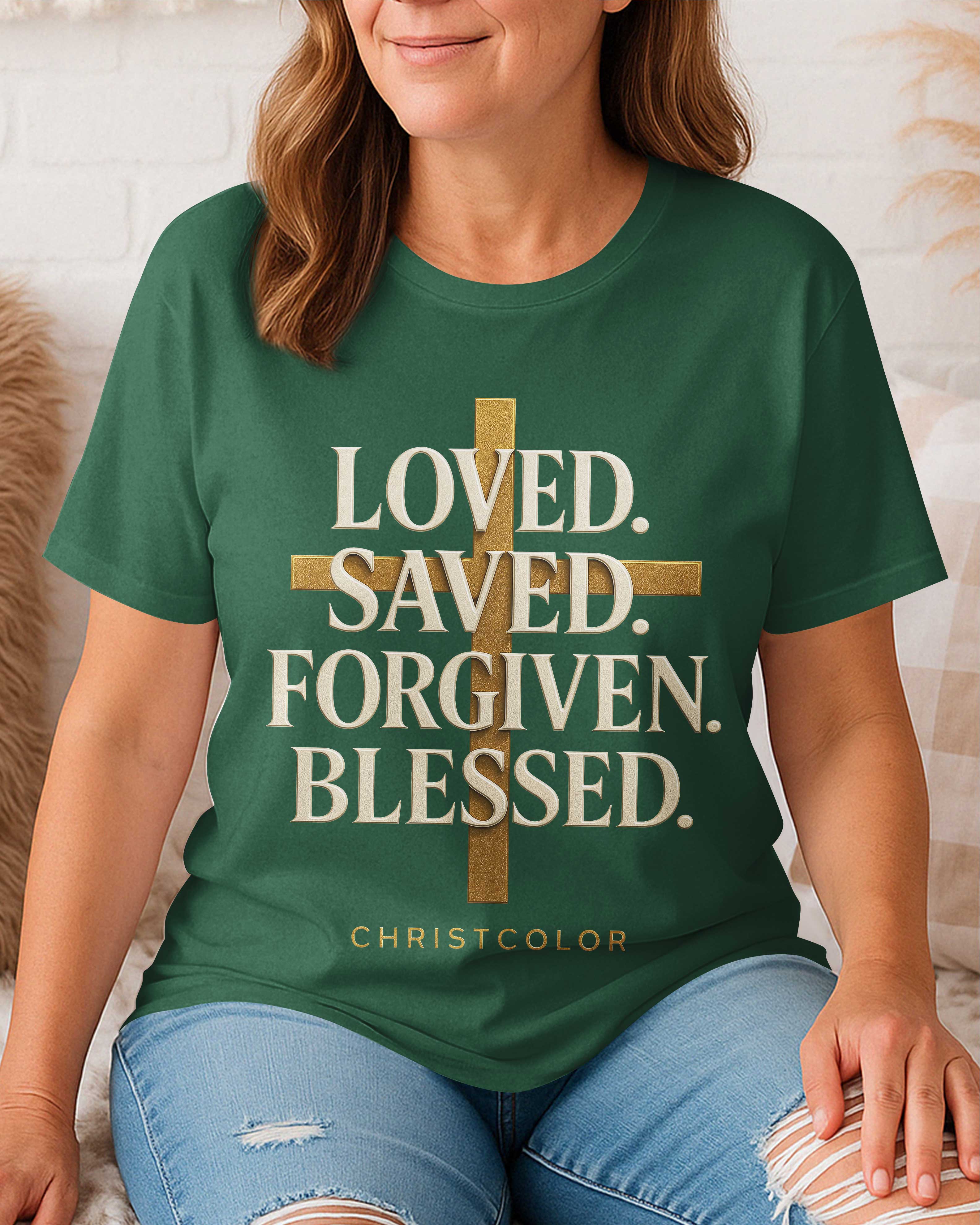 Loved. Saved. Forgiven. Blessed. T-Shirt