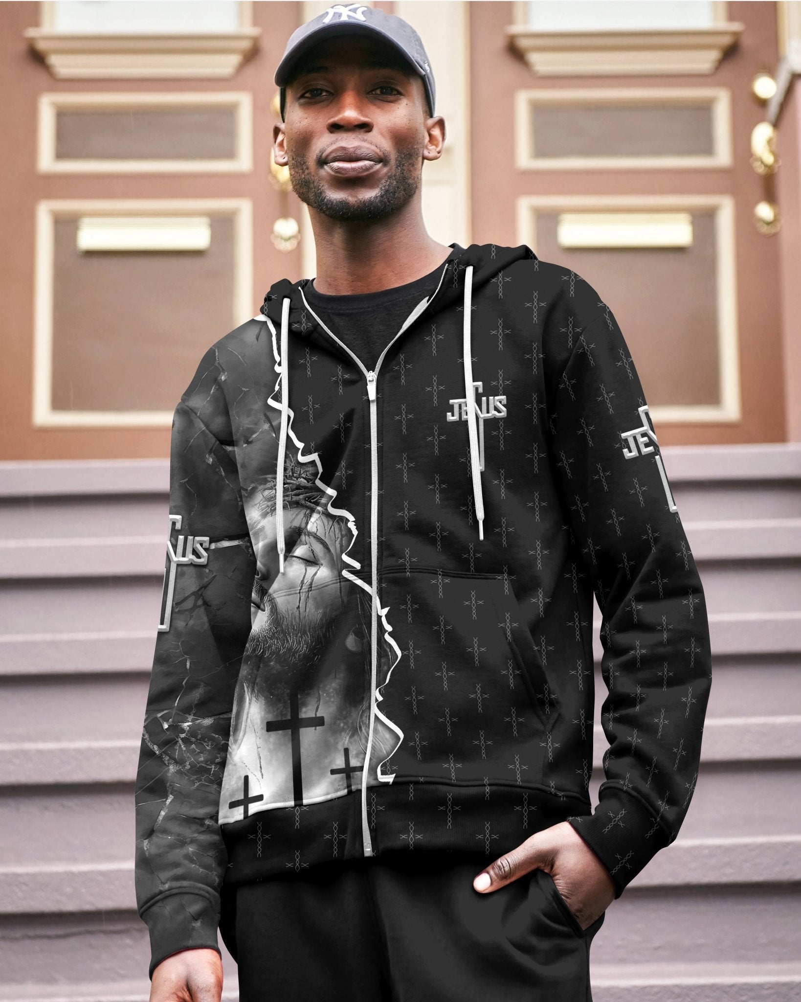 Love Has Conquered The Grave All Over Print Zip Hoodie