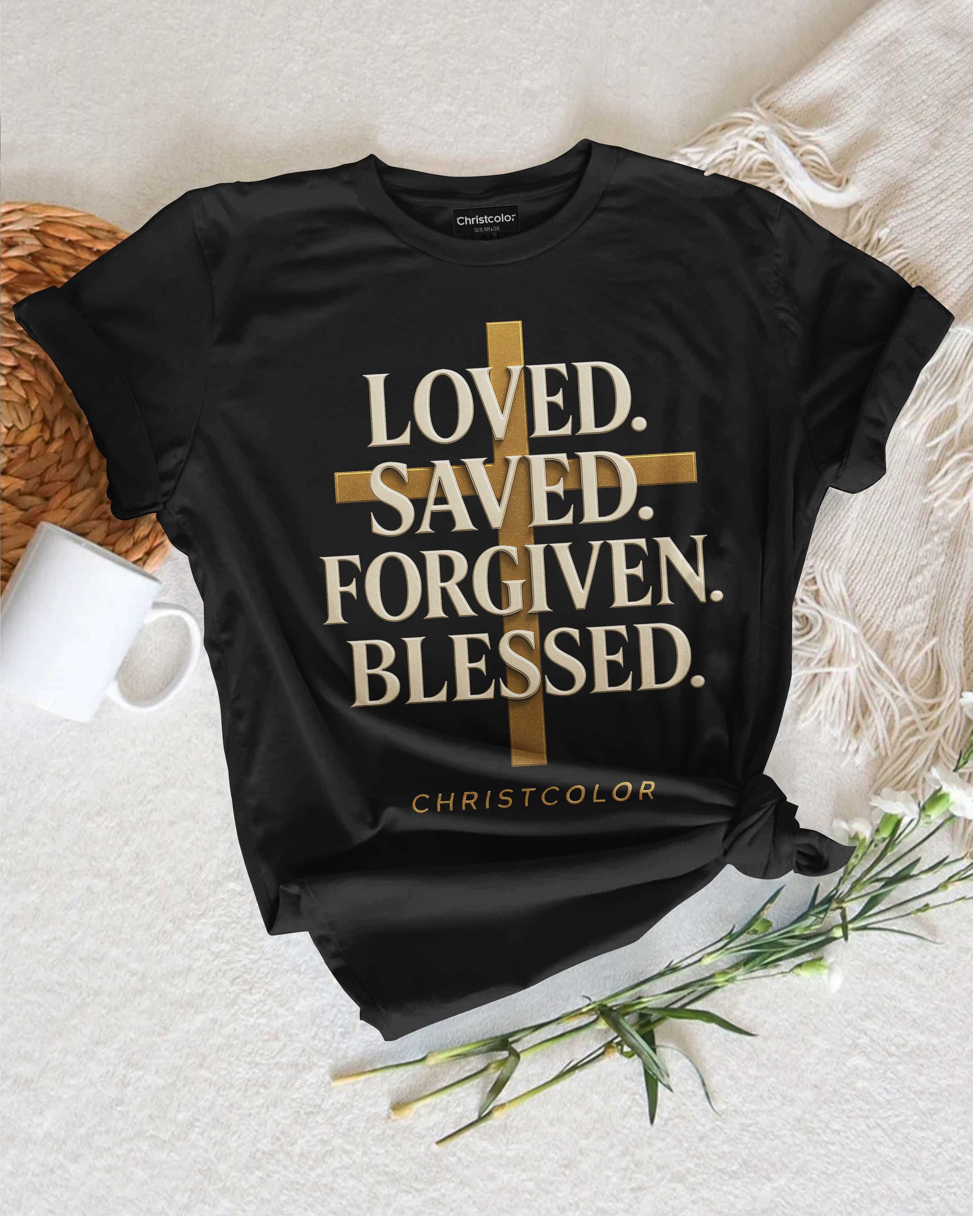Loved. Saved. Forgiven. Blessed. T-Shirt