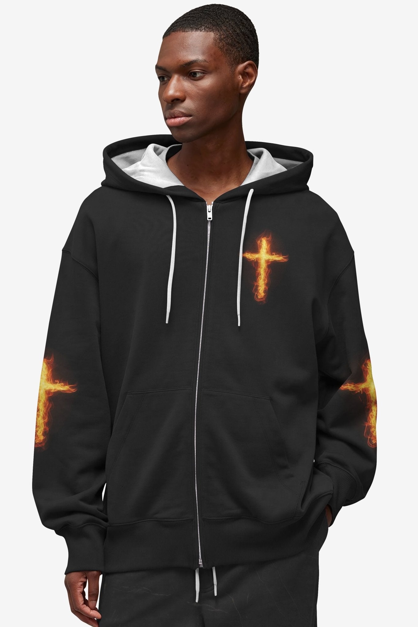 There's No Greater Love Than This All Over Print Zip Hoodie
