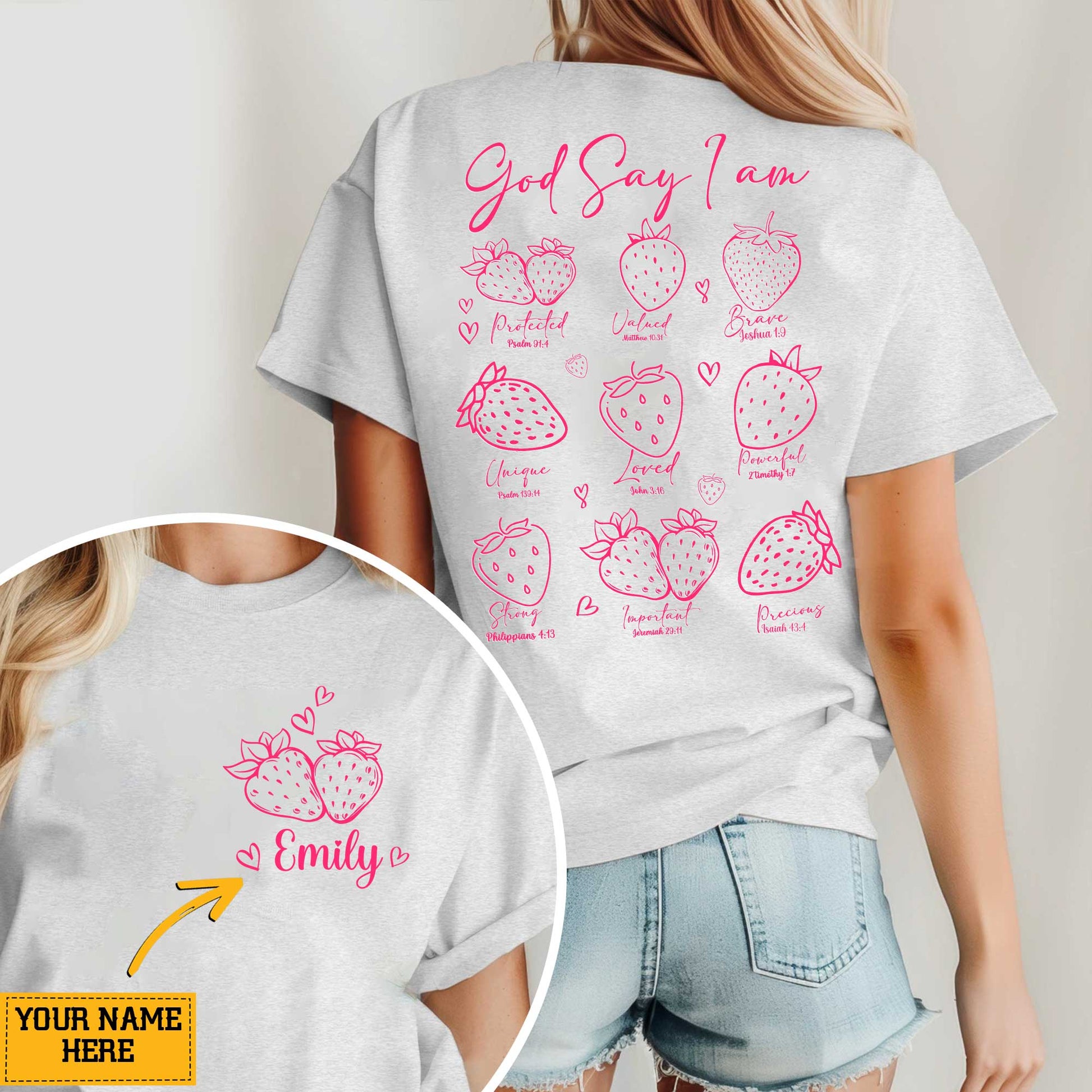 God Say I Am Protected Valued Brave Unique Loved Powerful Important Precious T-Shirt