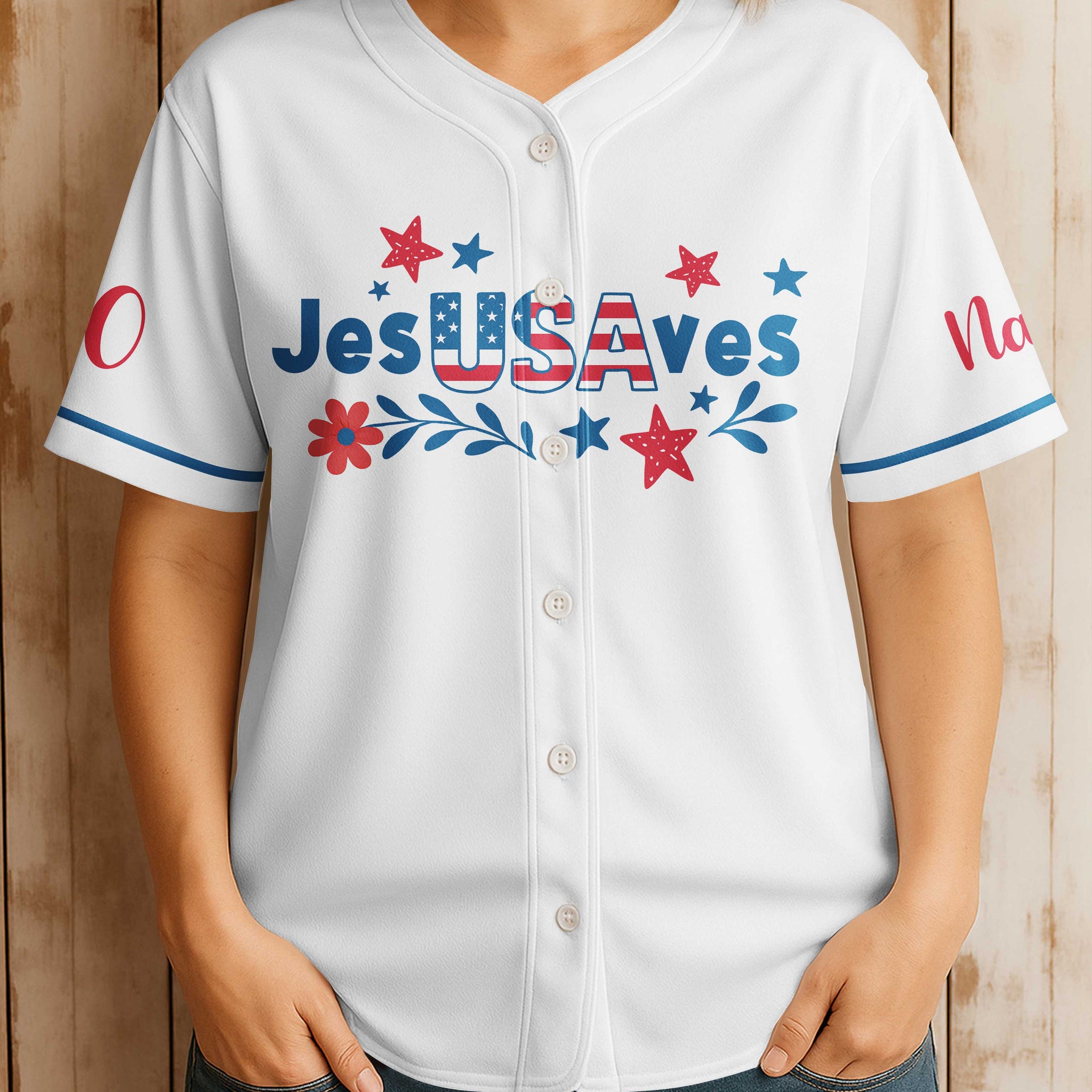 Jesus Saves All Over Print Custom Jersey