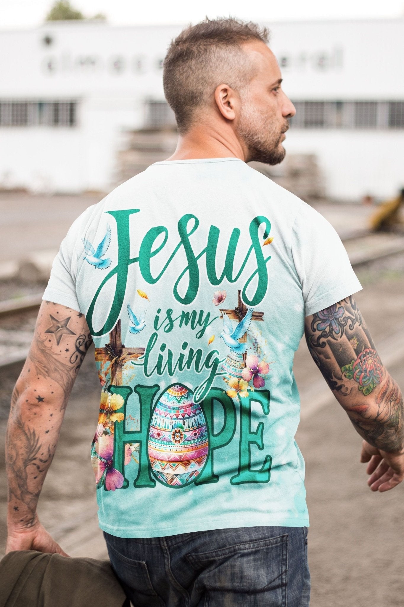 Jesus Is My Living Hope All Over Print T-shirt