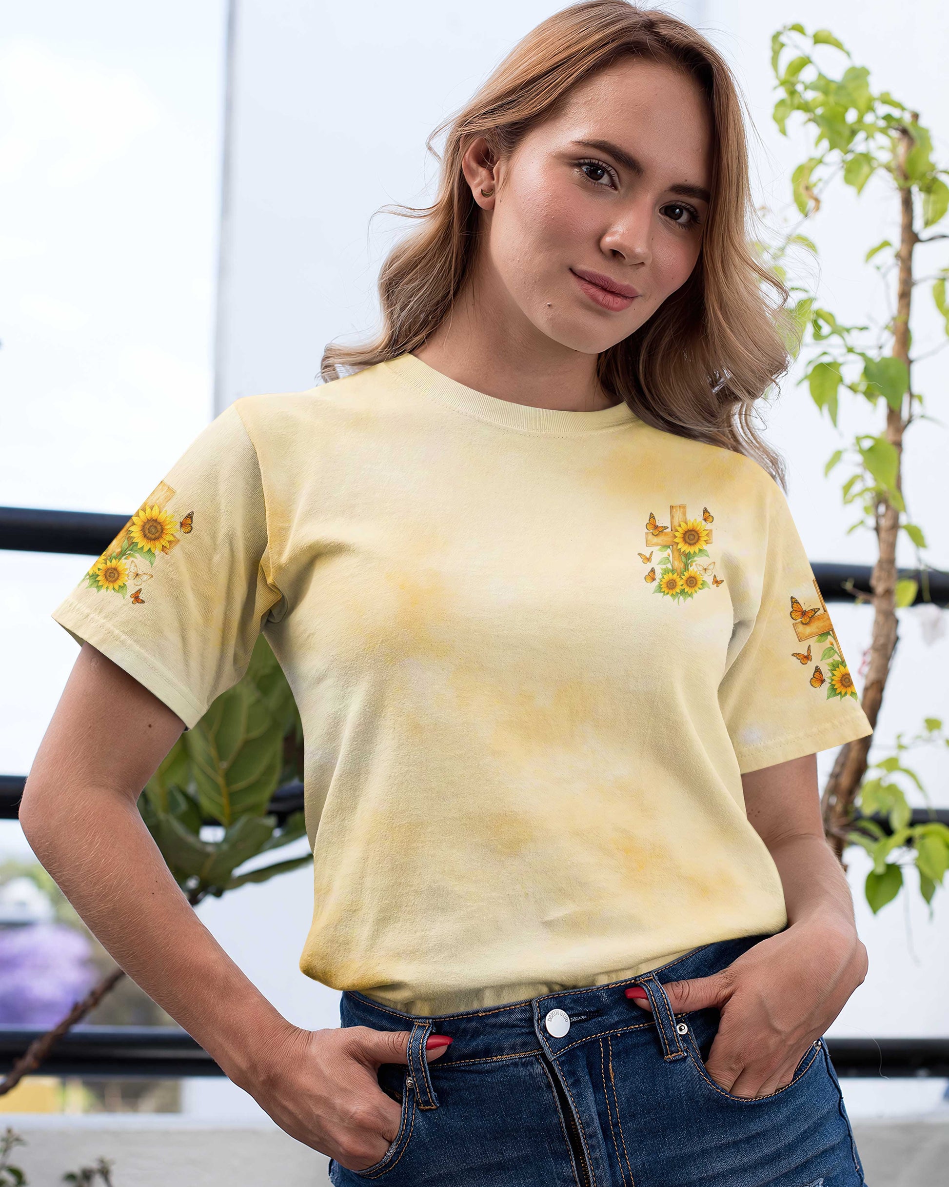 He Turned My Scars Into Stories All Over Print T-Shirt
