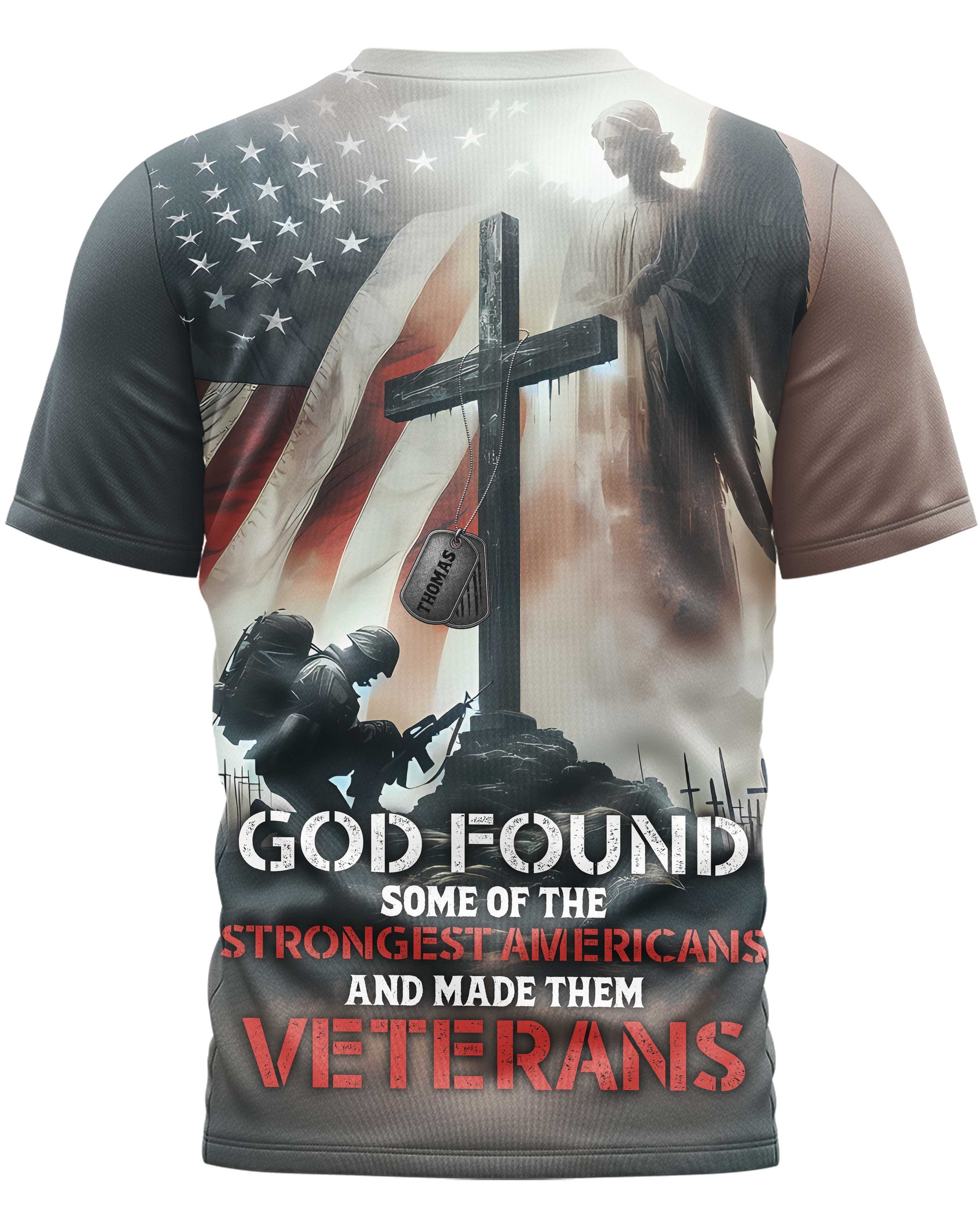 God Found Some Of The Strongest Americans T-Shirt