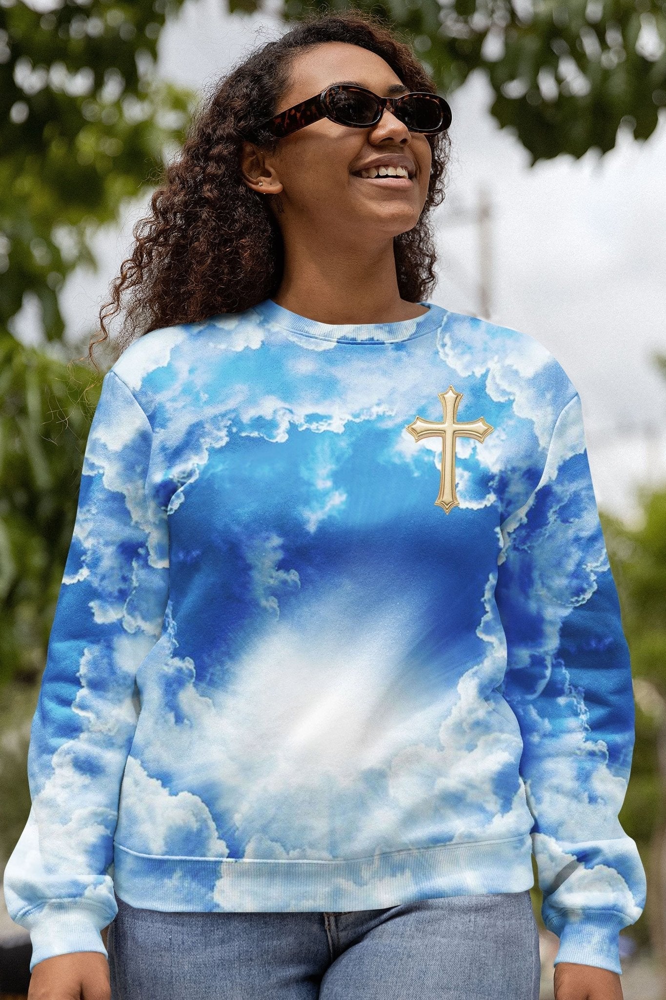 I Am The Way The Truth The Life All Over Print Sweater