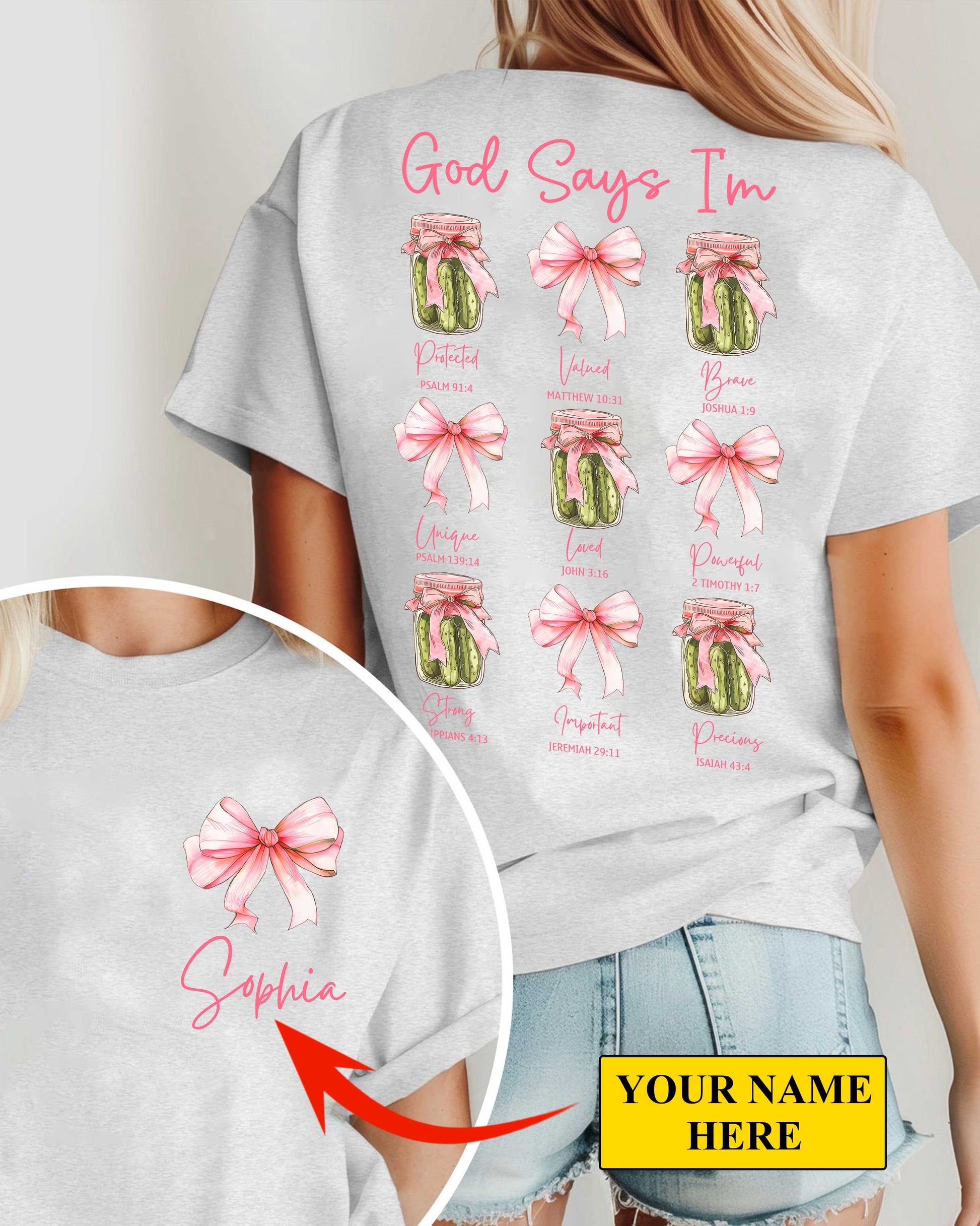 God Says I'm T-Shirt Gift For Her Personalized Gift For Women