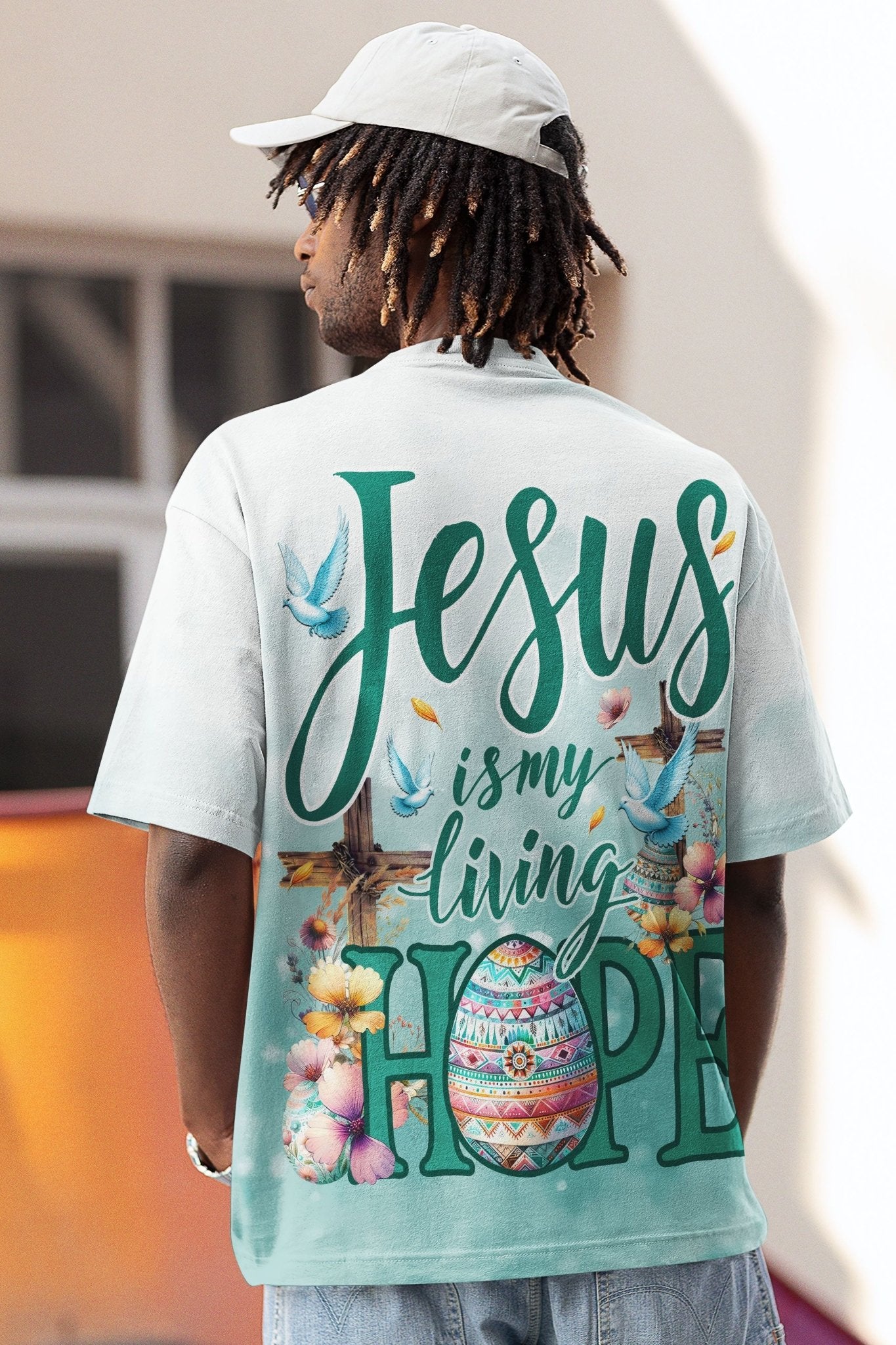 Jesus Is My Living Hope All Over Print T-shirt