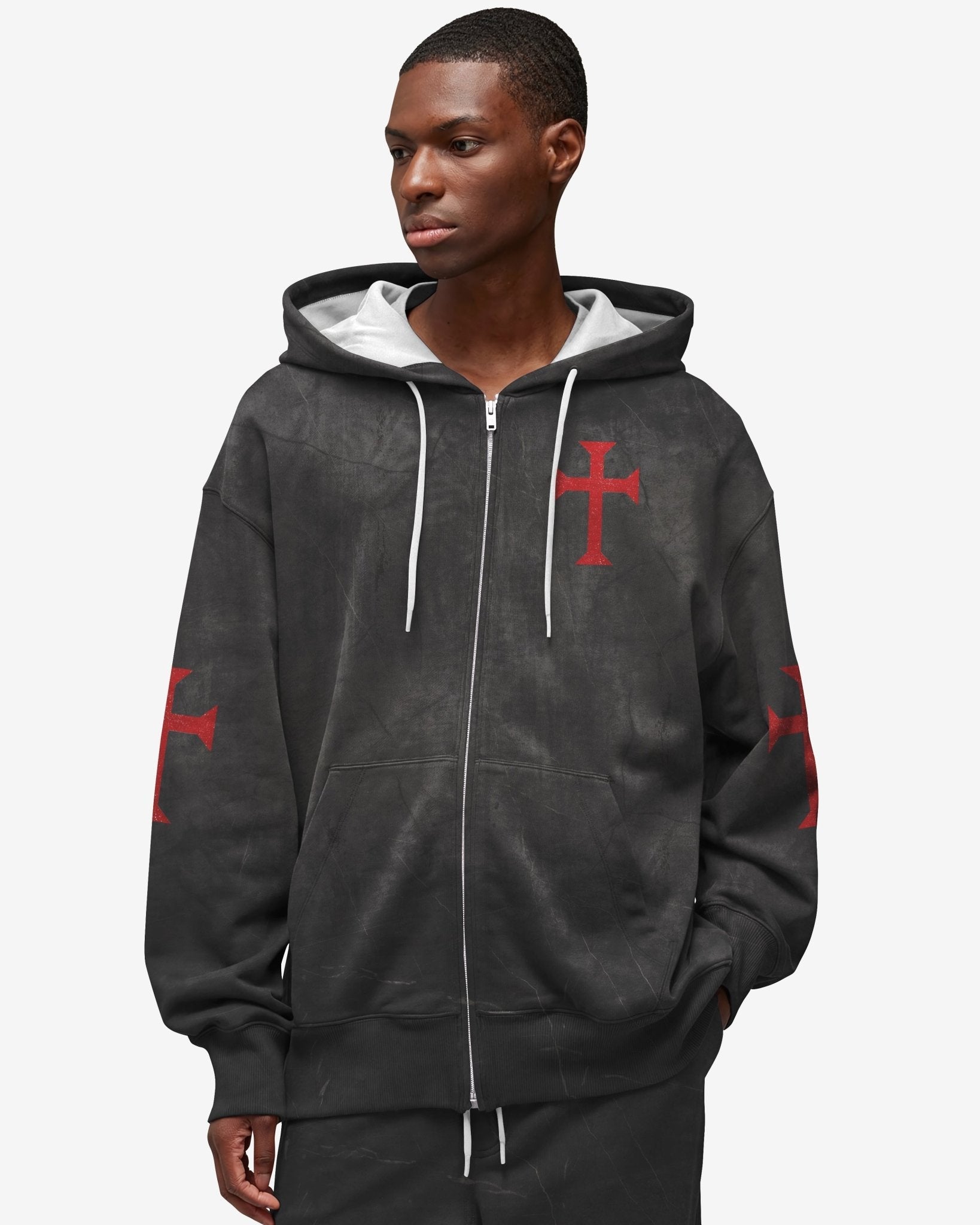 Let Your Faith Be Bigger Than Your Fear All Over Print Zip Hoodie