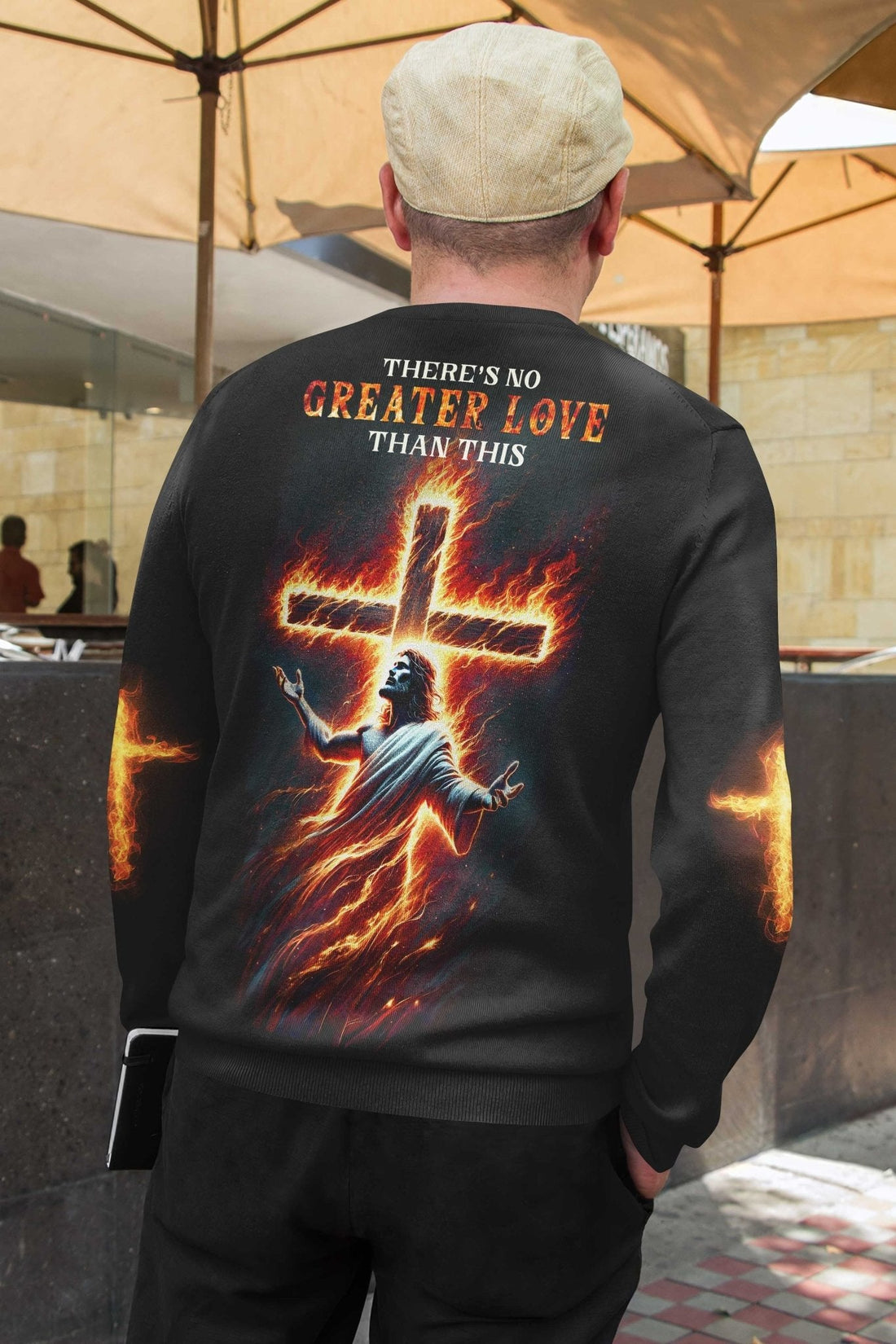 There's No Greater Love Than This All Over Print Sweater