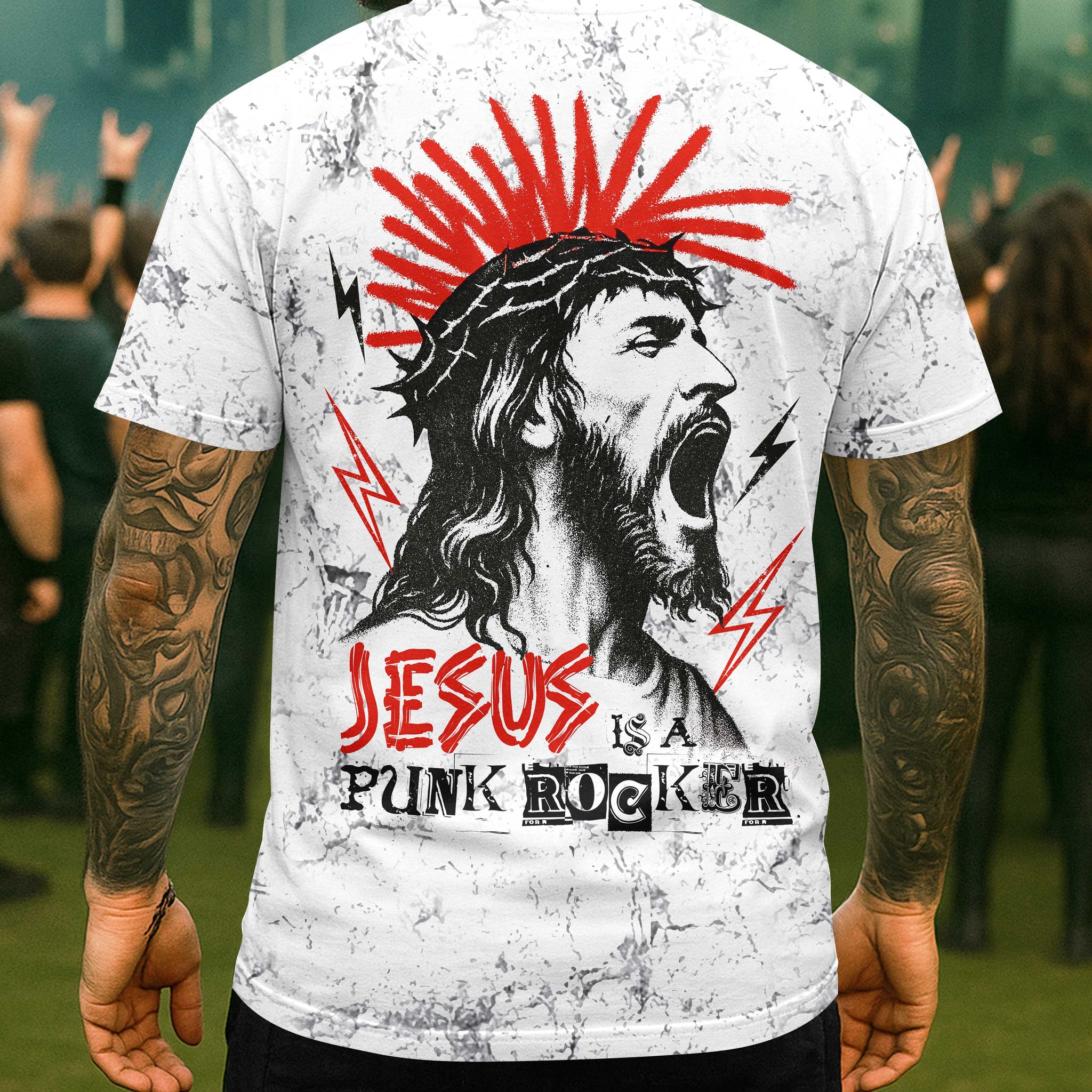 Jesus Is A Punk Rocker Shirt