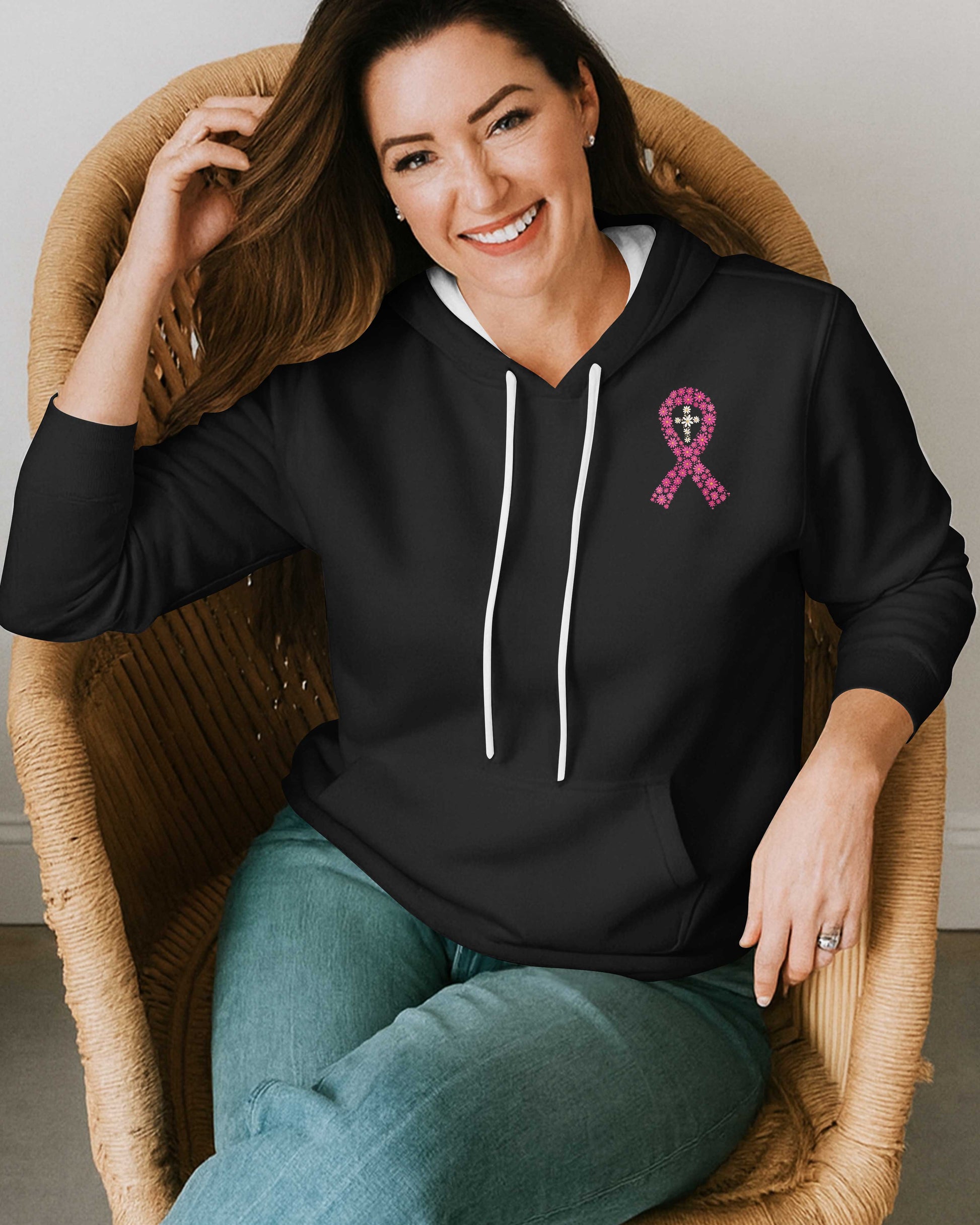 Pink For His Healing Power Hoodie