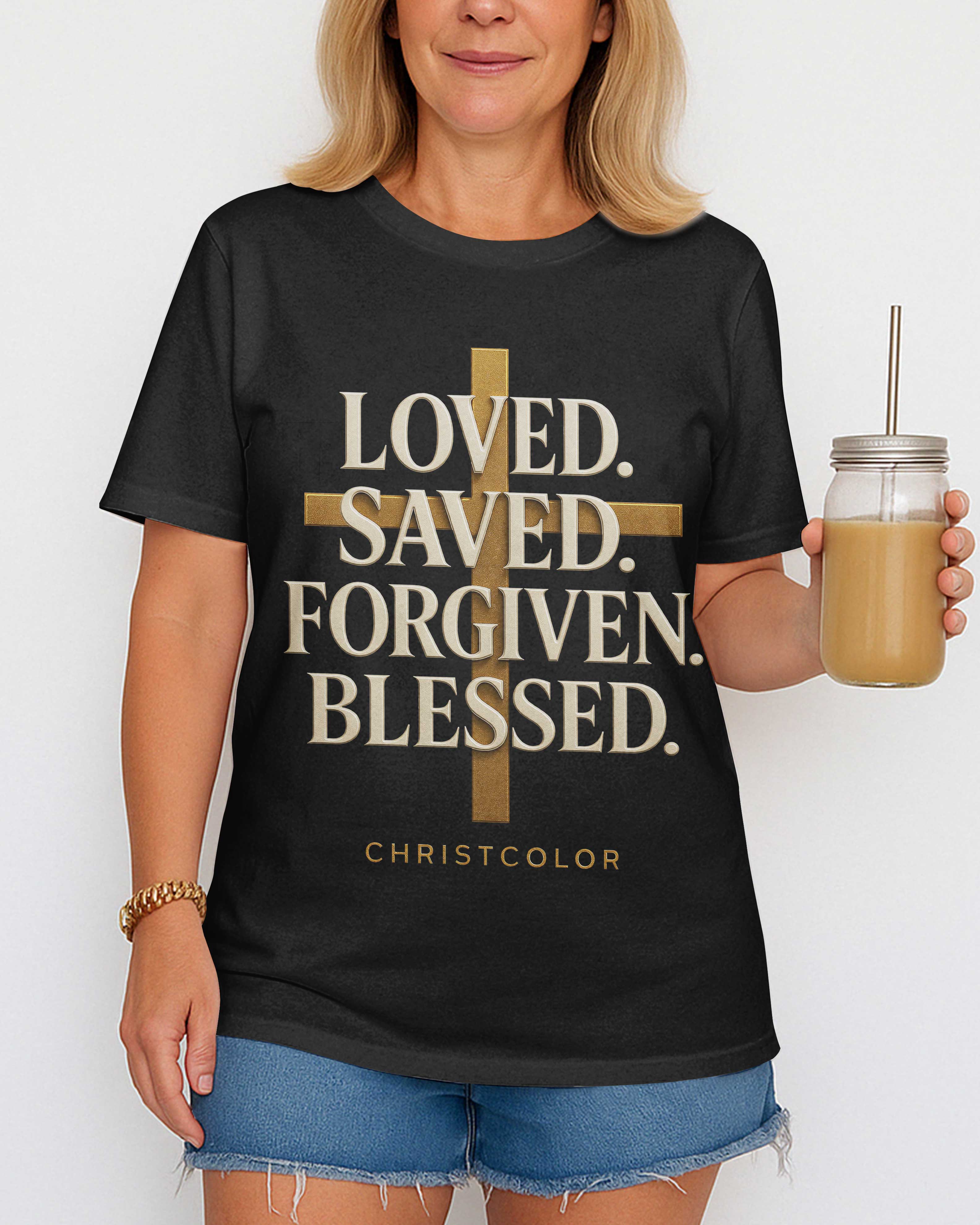 Loved. Saved. Forgiven. Blessed. T-Shirt