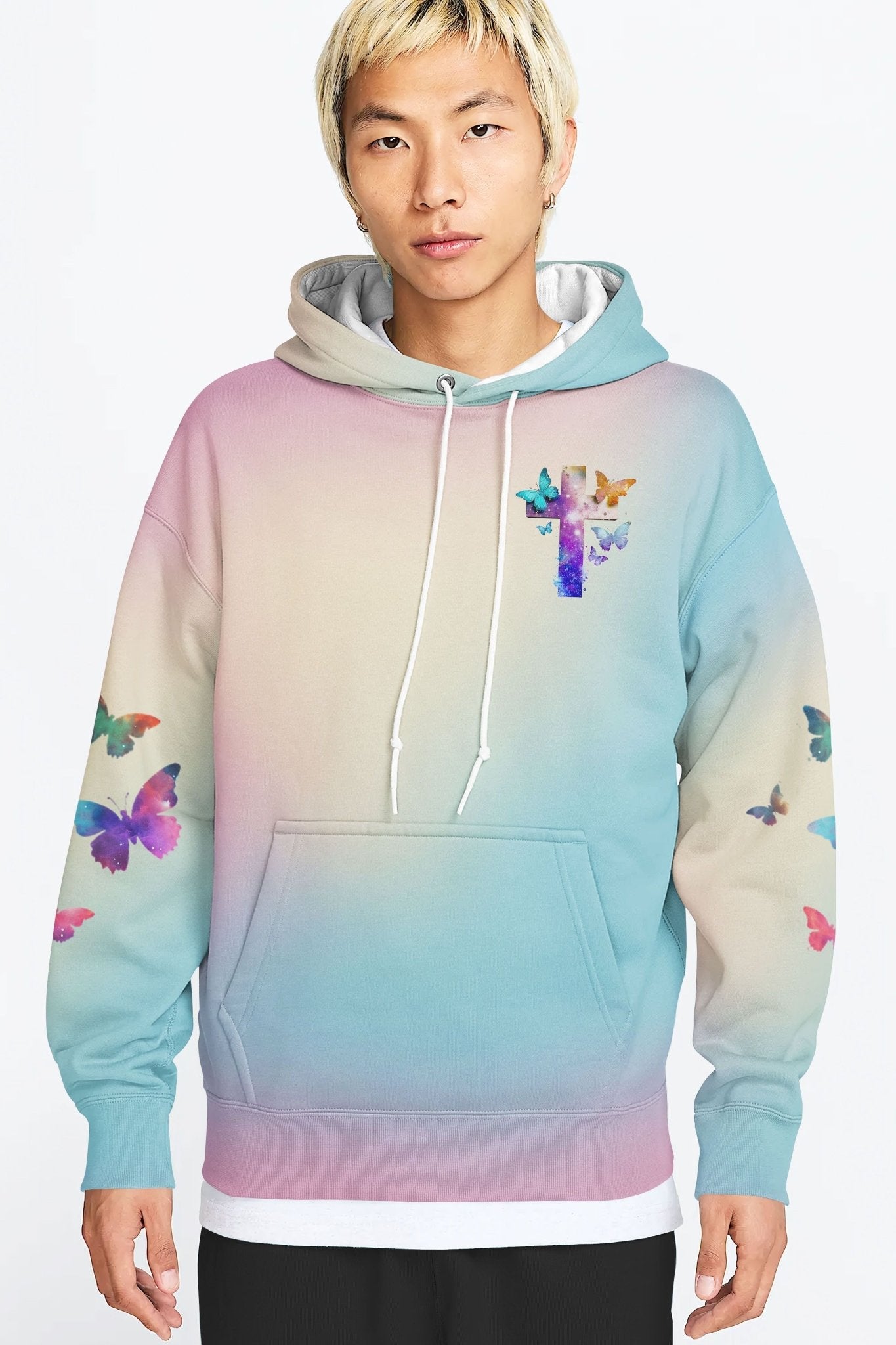 Butterfly Faith Hope Love All Over Print Hoodie