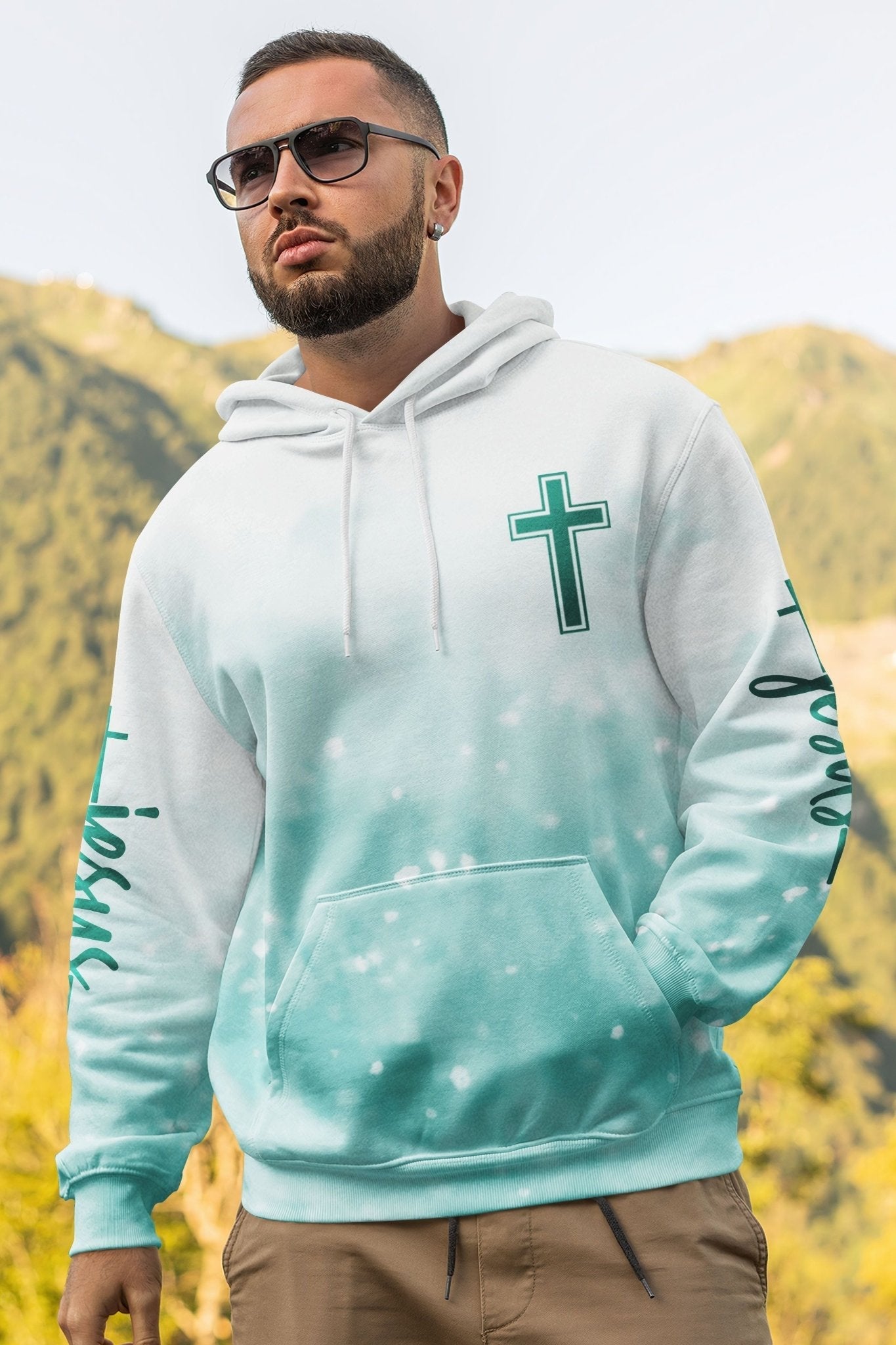 Jesus Is My Living Hope All Over Print Hoodie