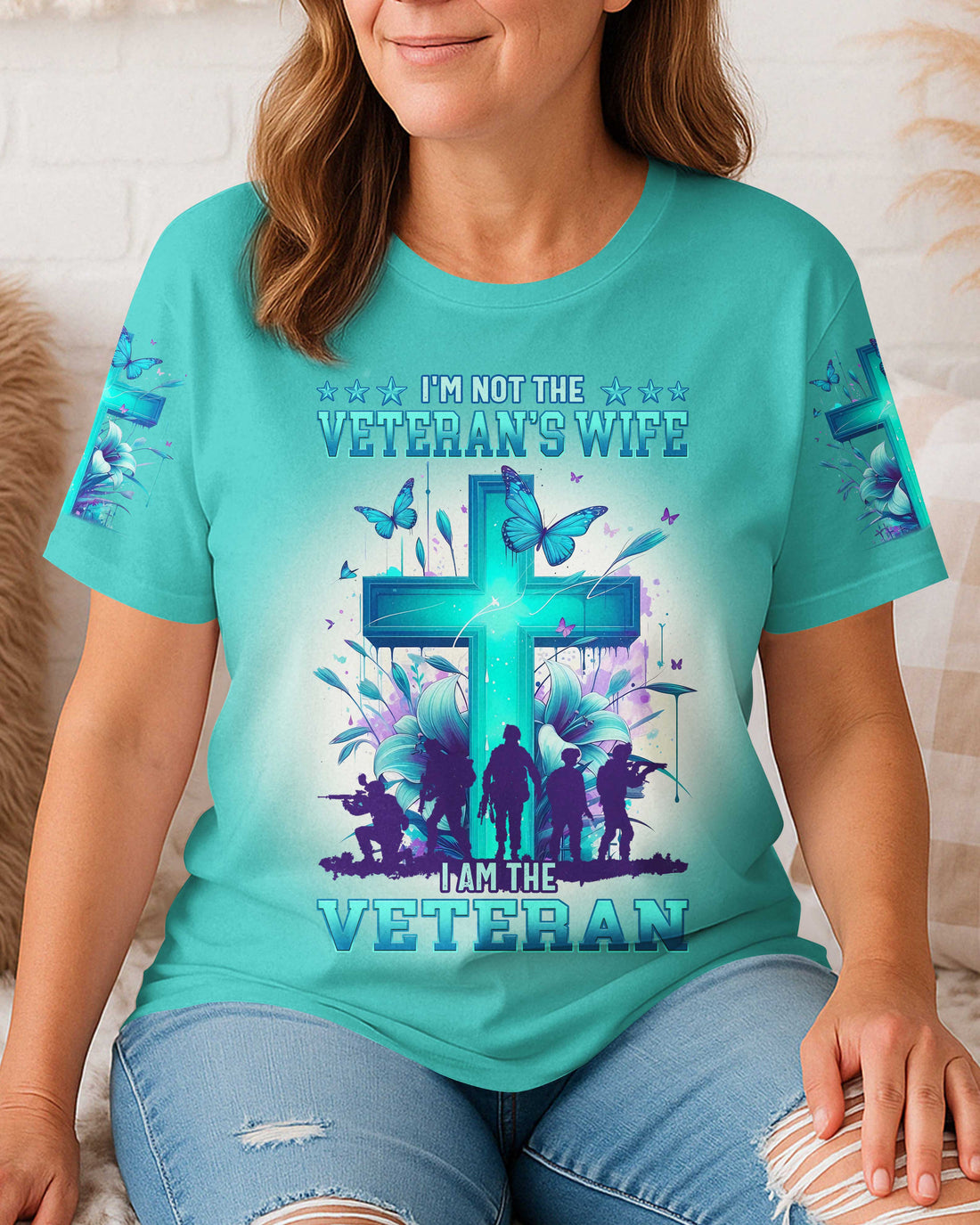 I'm Not The Veteran's Wife All Over Print T-Shirt
