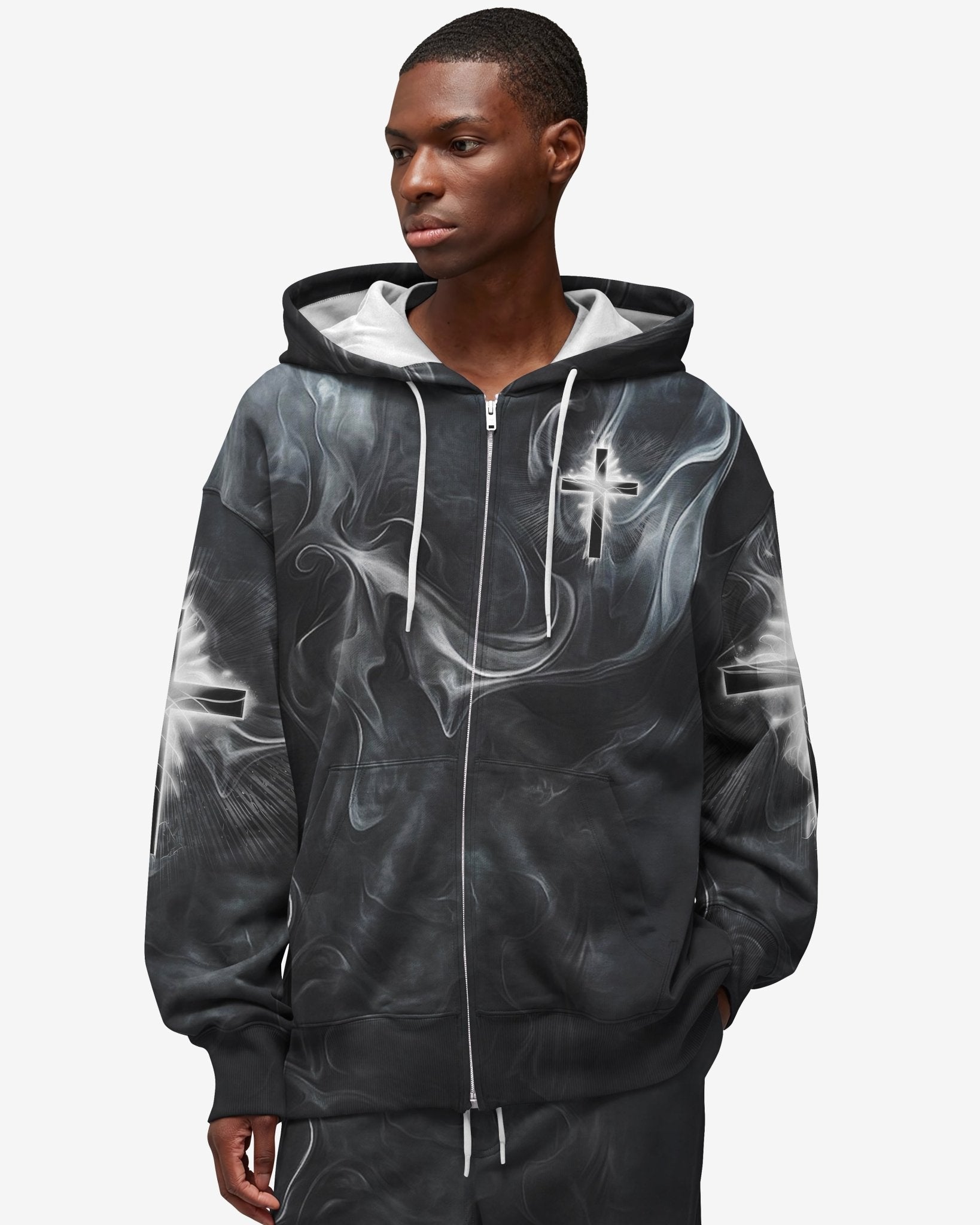 A Child Of God A Man Of Faith All Over Print Zip Hoodie