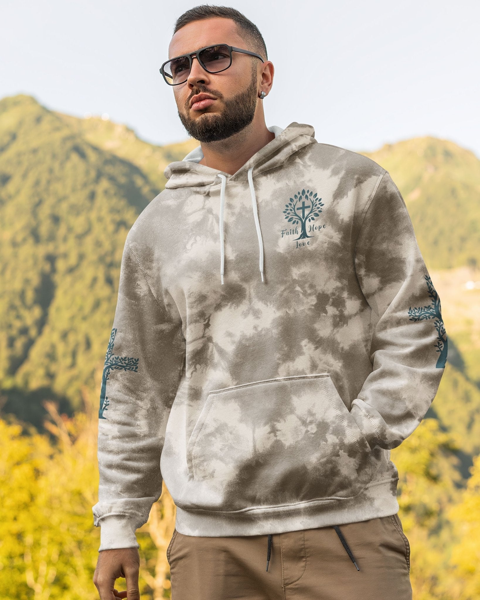 Rooted In Christ All Over Print Hoodie