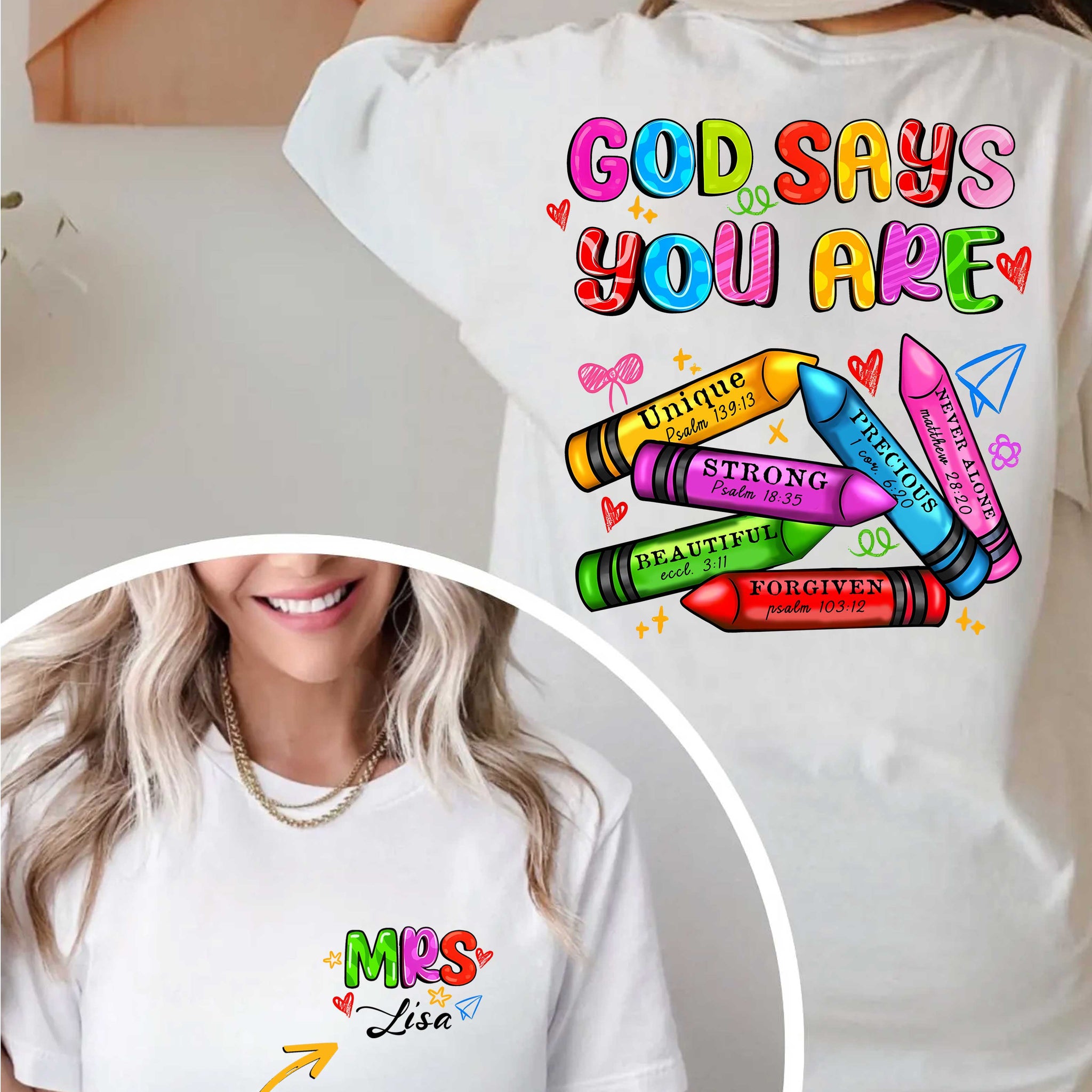 God Says You Are T-Shirt Gift For Back To School Teacher Shirt