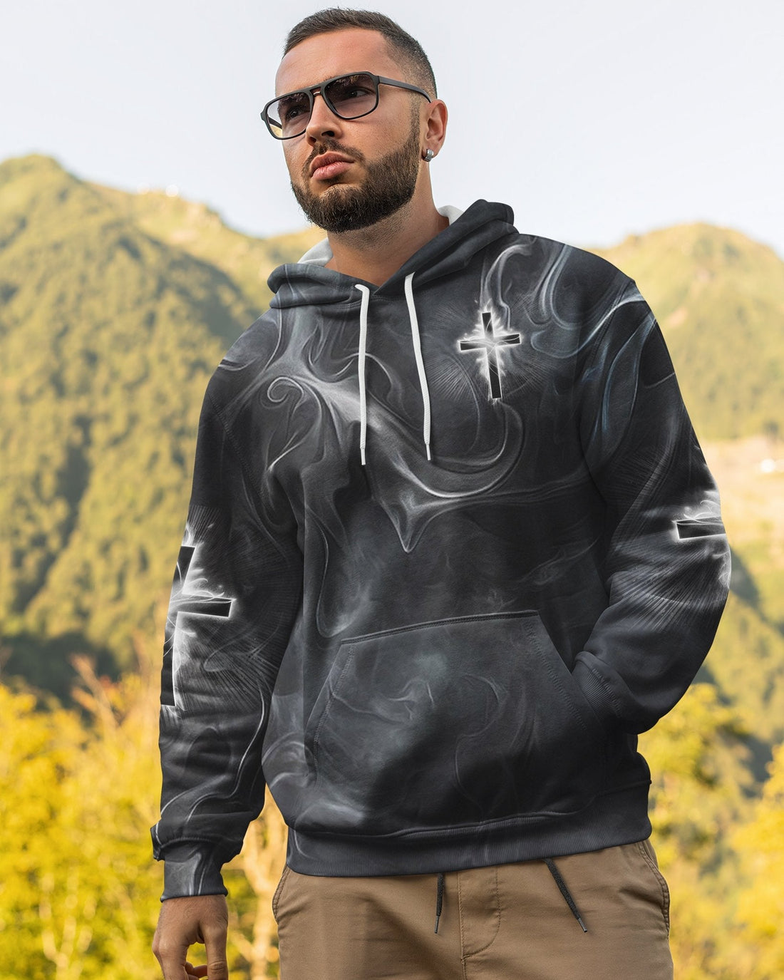 A Child Of God A Man Of Faith All Over Print Hoodie