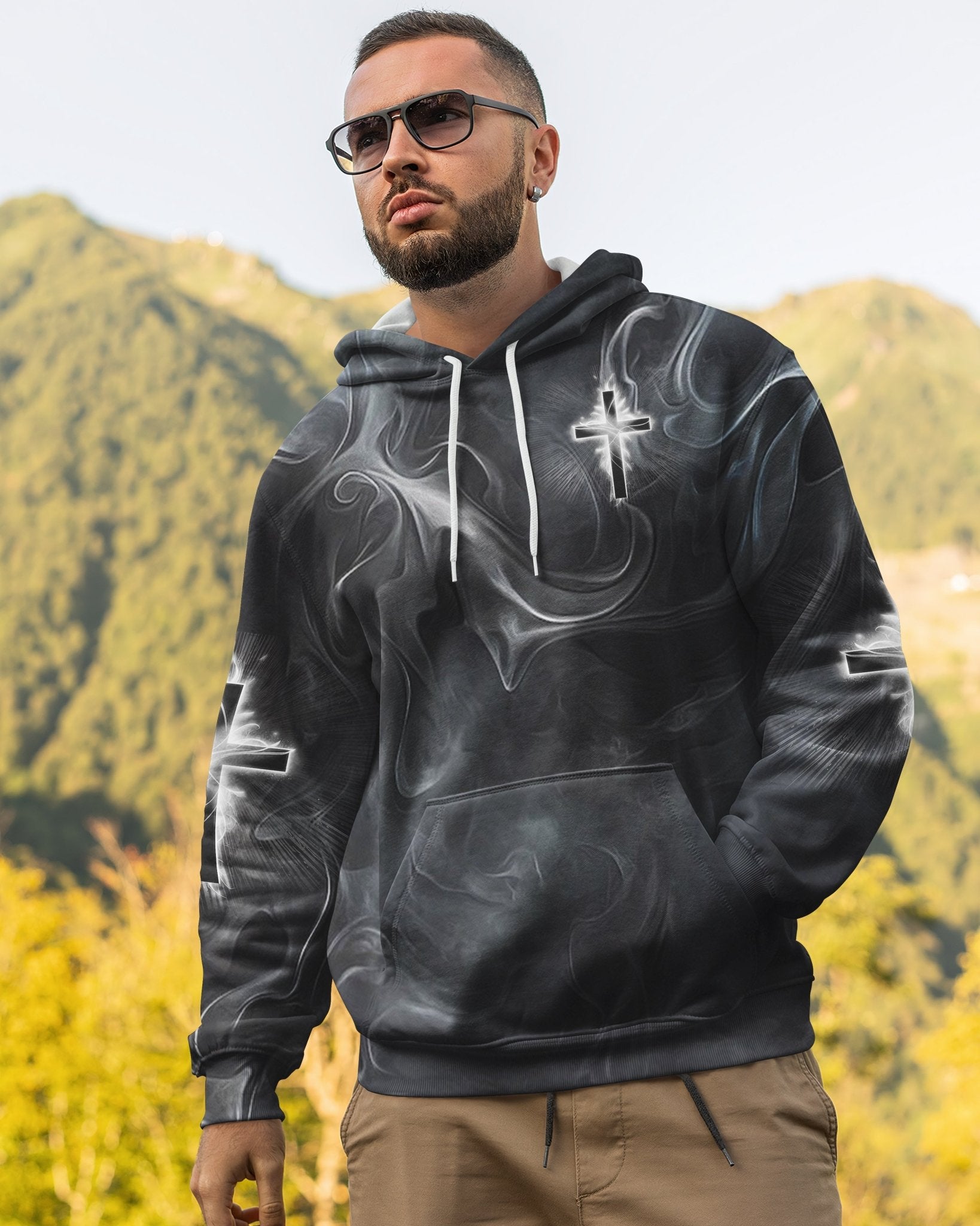 A Child Of God A Man Of Faith All Over Print Hoodie