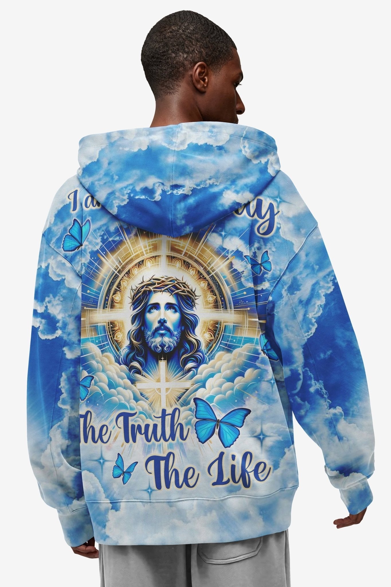 I Am The Way The Truth The Life All Over Print Zip Hoodie