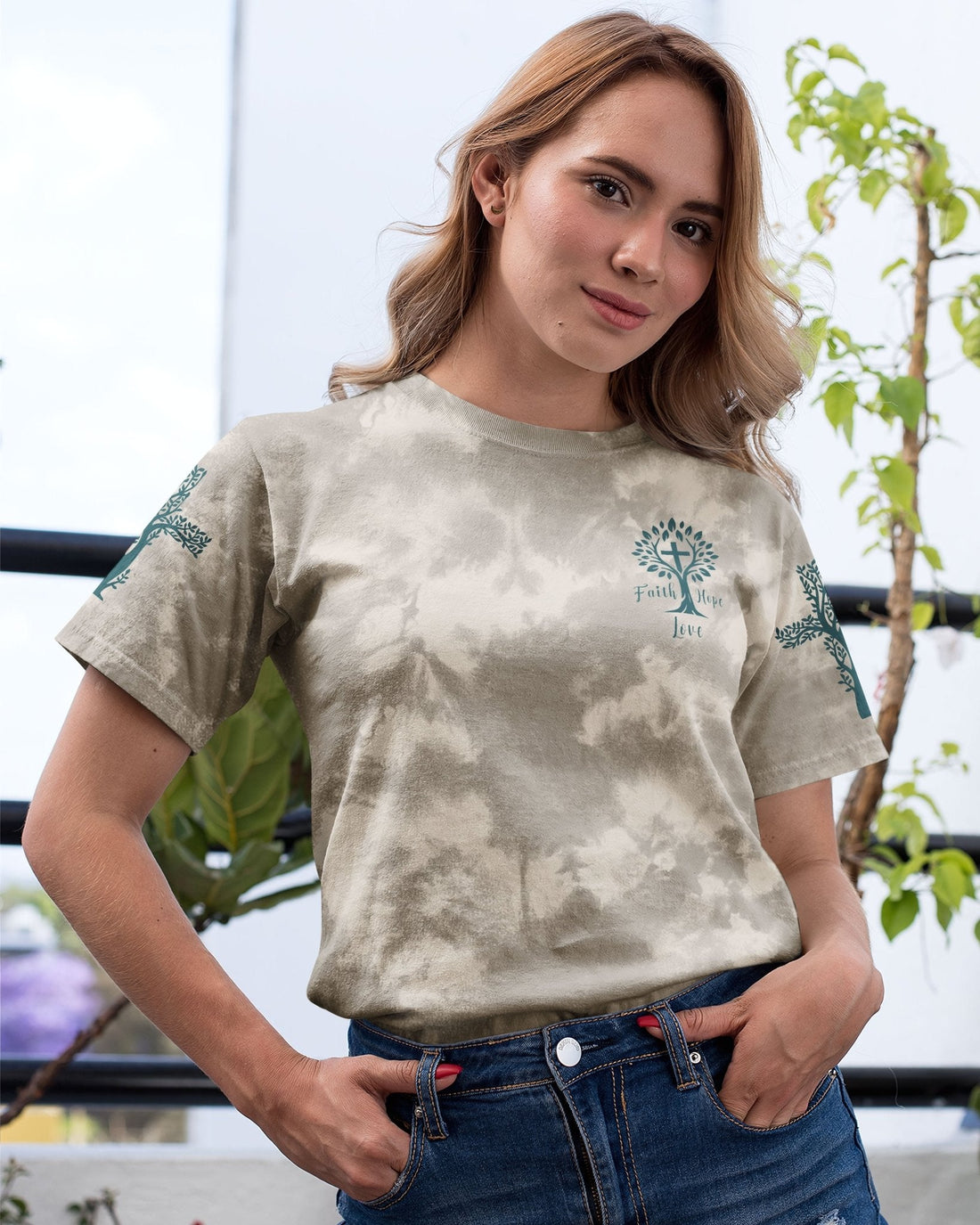 Rooted In Christ All Over Print T-shirt