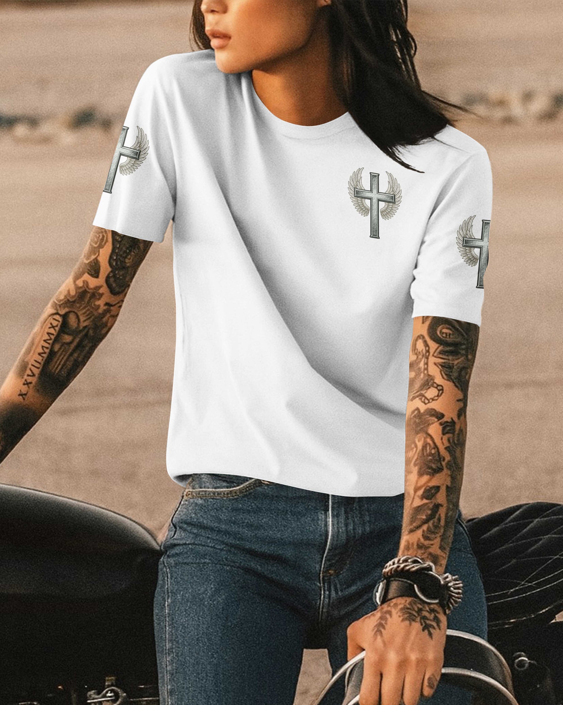 Cross On My Heart Wind In My Hair T-Shirt