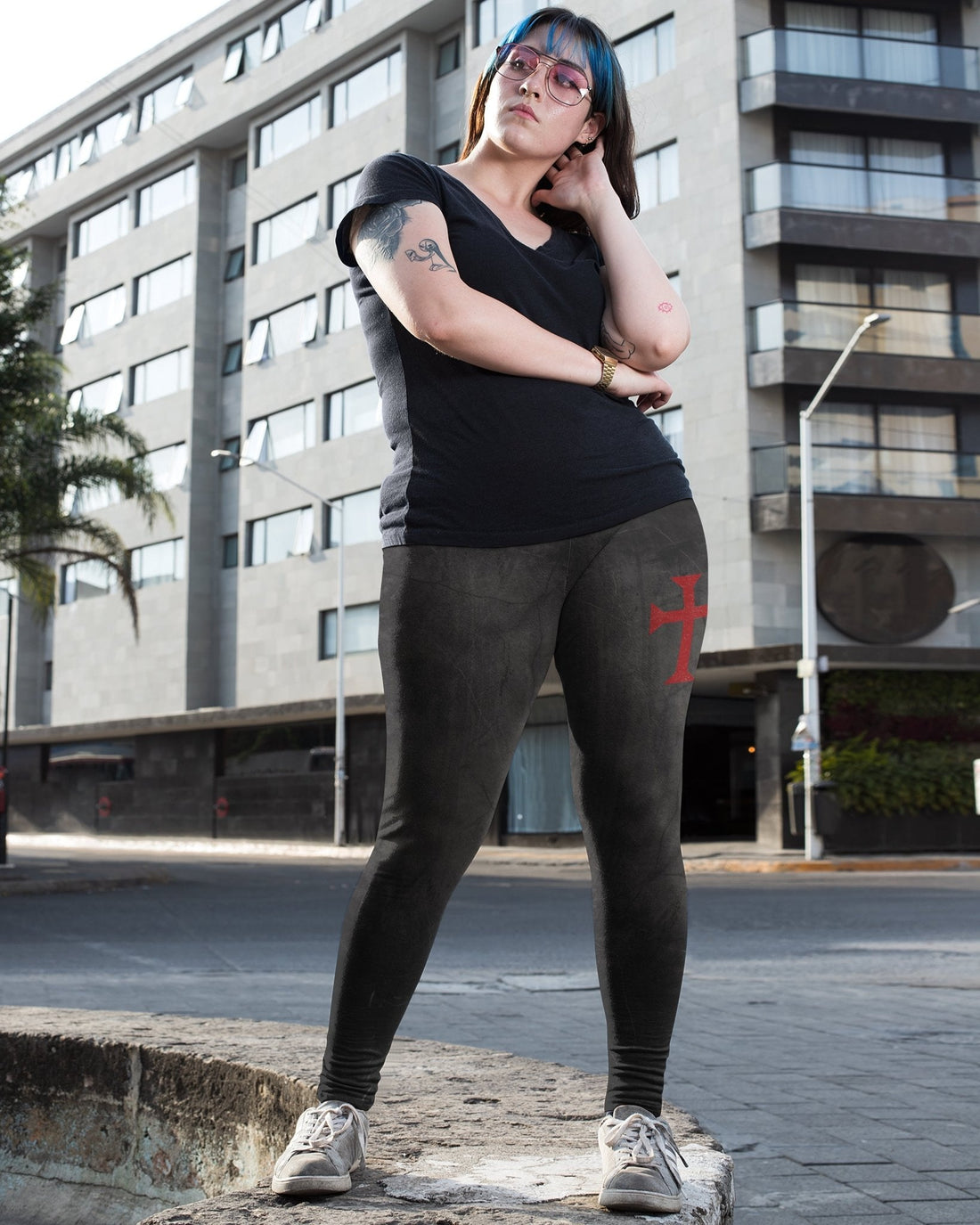 Let Your Faith Be Bigger Than Your Fear All Over Print Leggings
