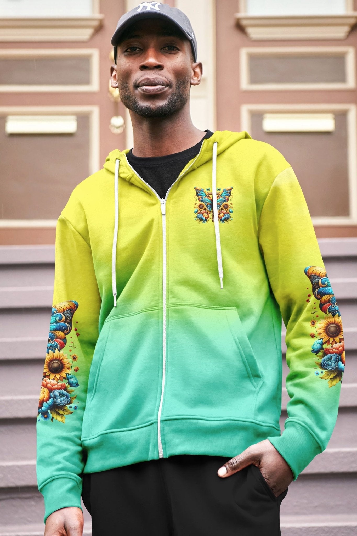 Faith Hope Love All Over Print Zip Hoodie