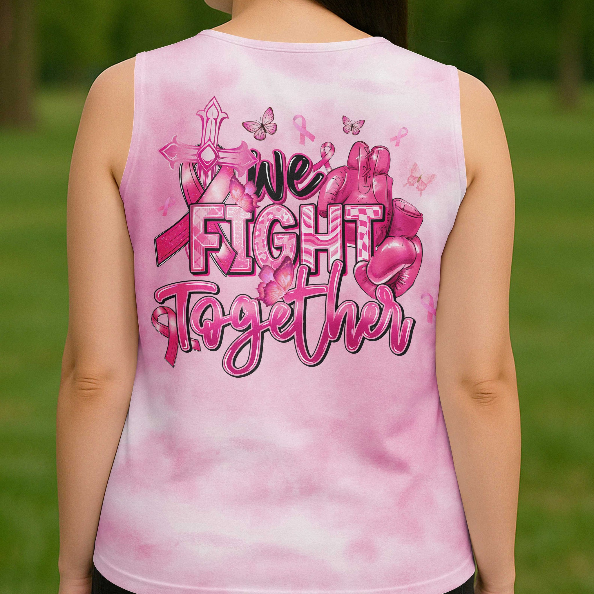 We Fight Together V-neck Tank Top