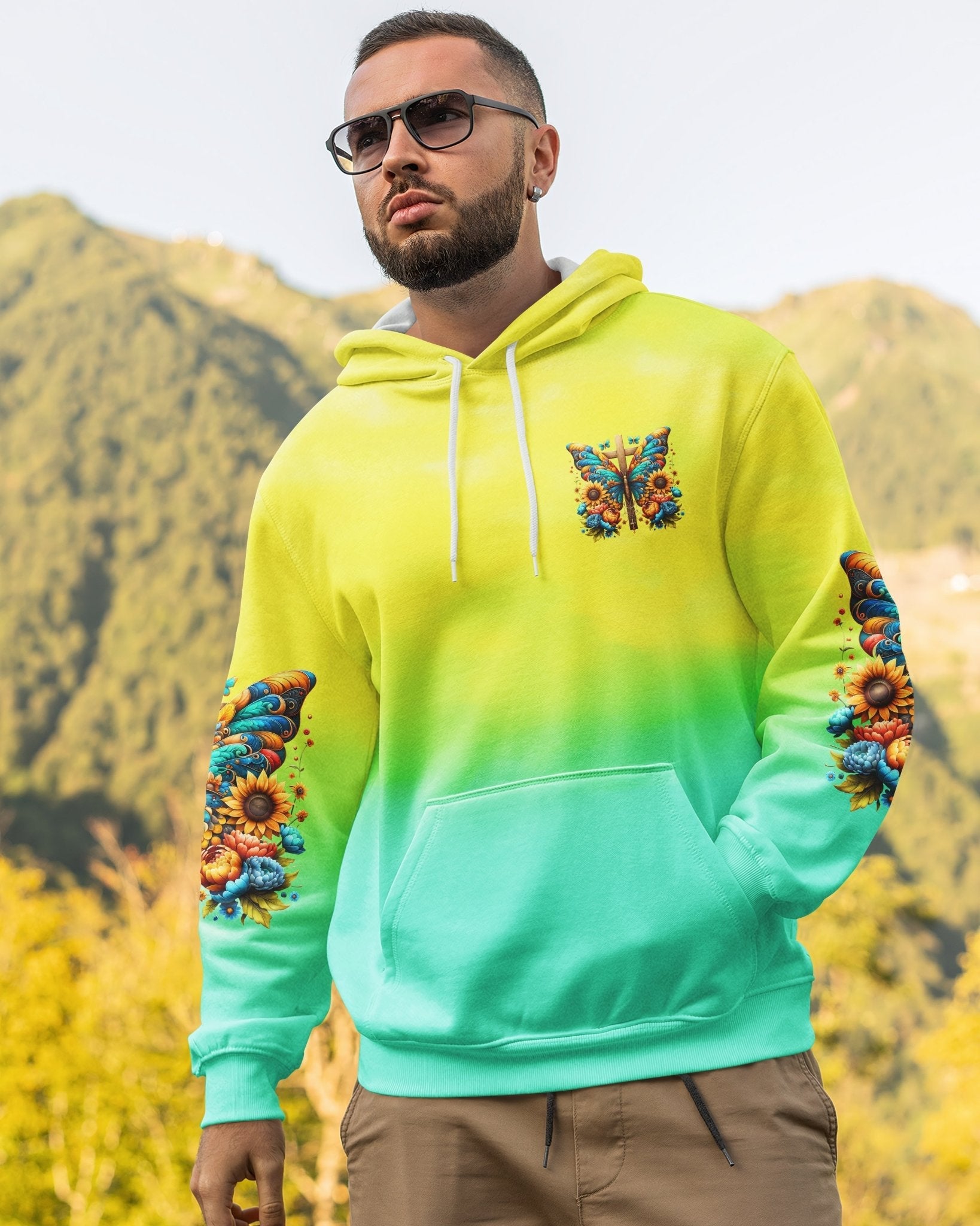 Faith Hope Love All Over Print Hoodie