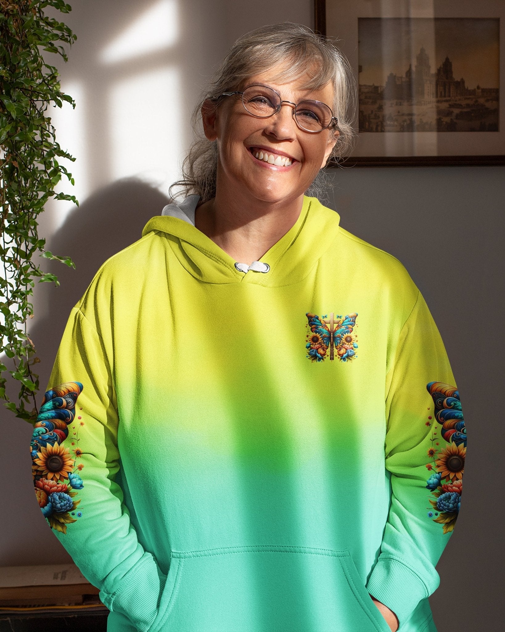 Faith Hope Love All Over Print Hoodie