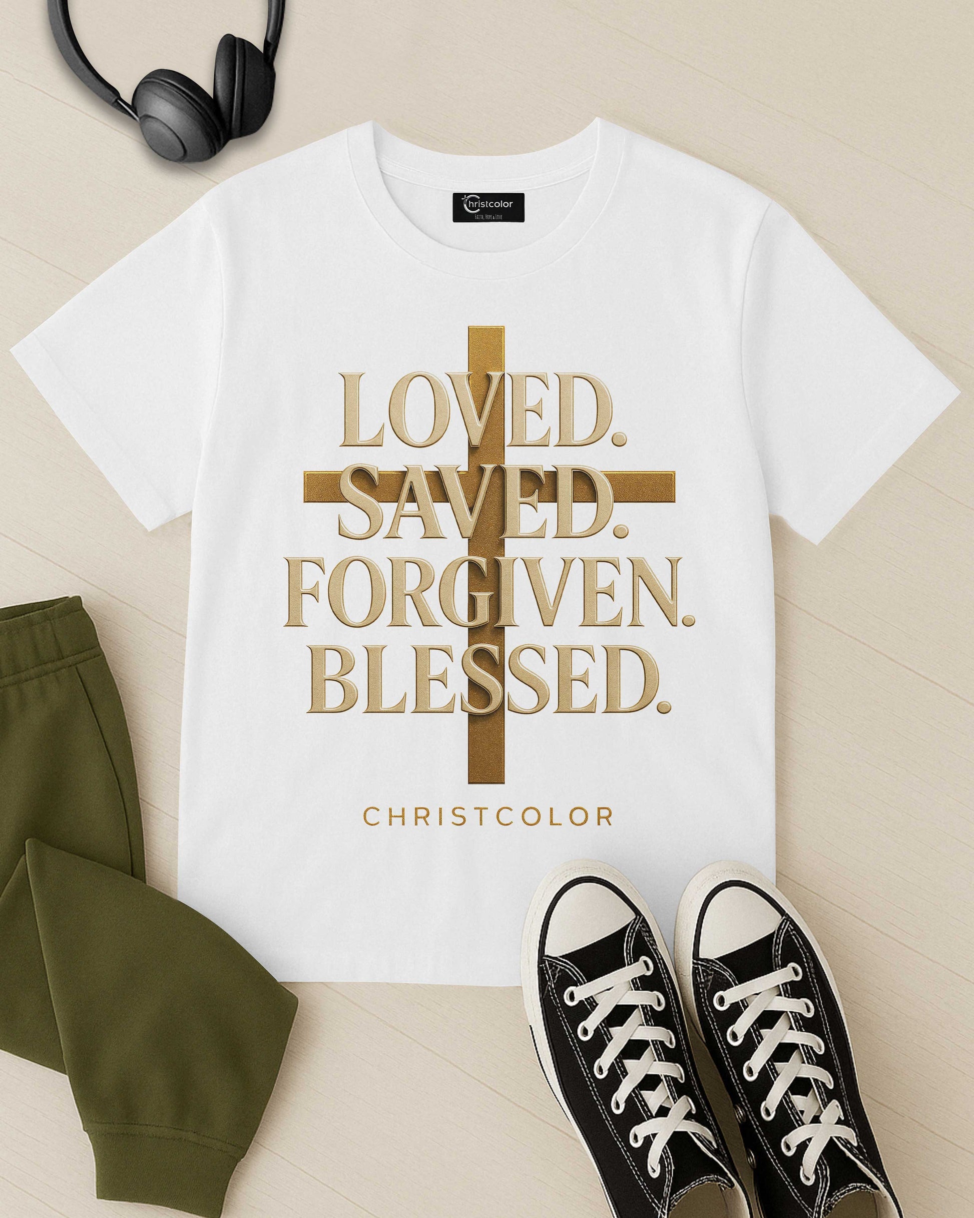 Loved. Saved. Forgiven. Blessed. T-Shirt