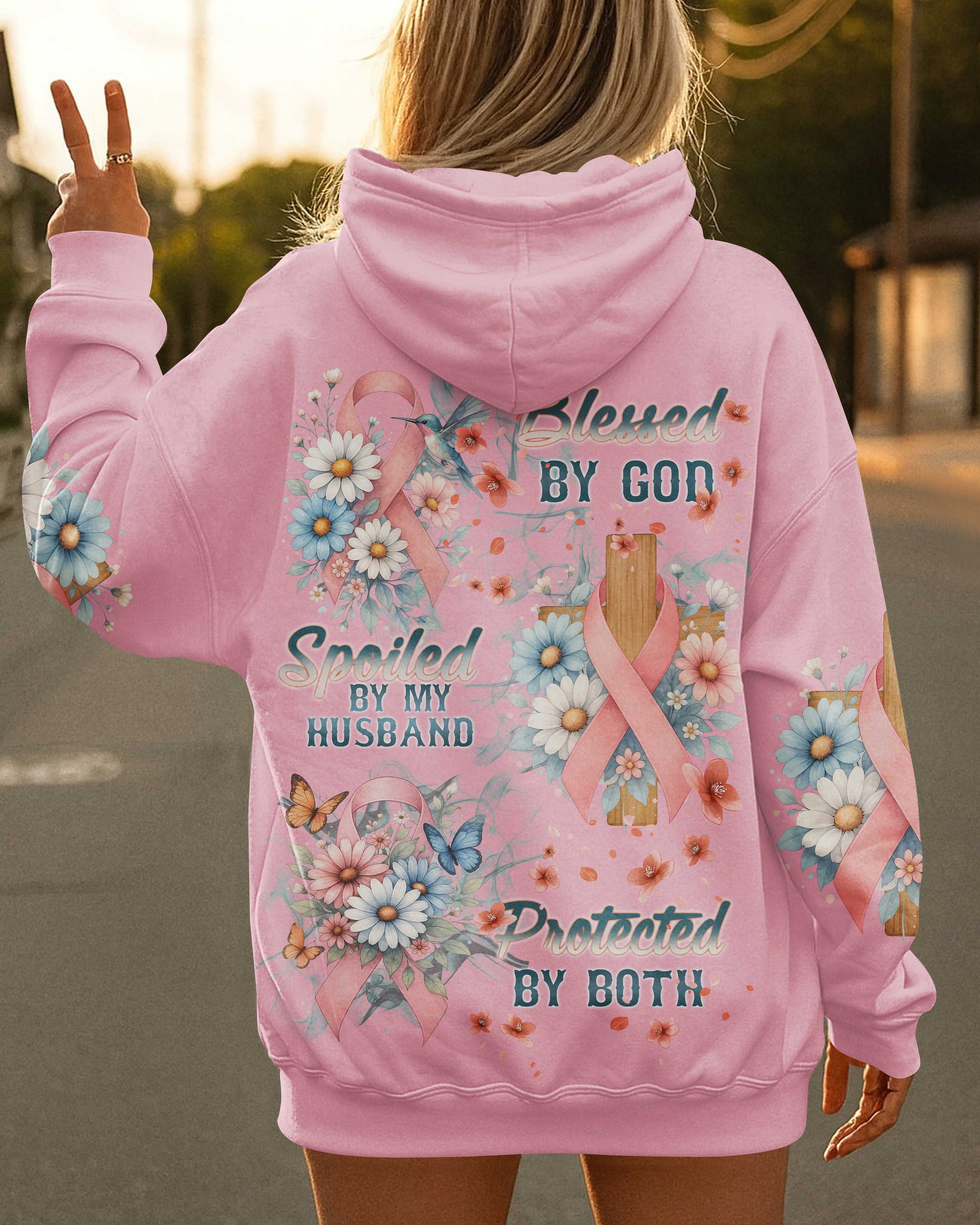 Blessed By God Spoiled By My Husband Protected By Both Shirts