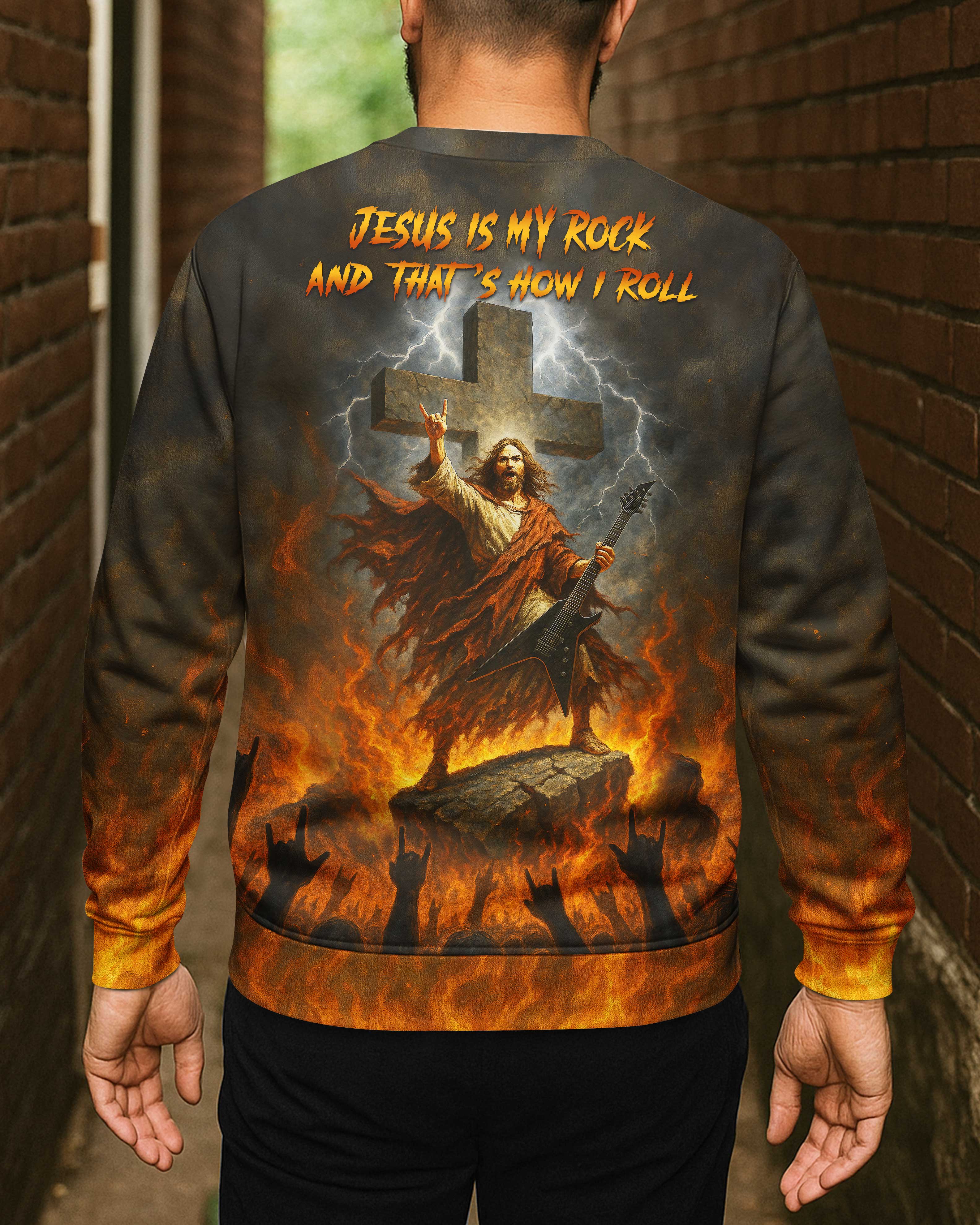 Jesus Is My Rock And That's How I Roll Shirt