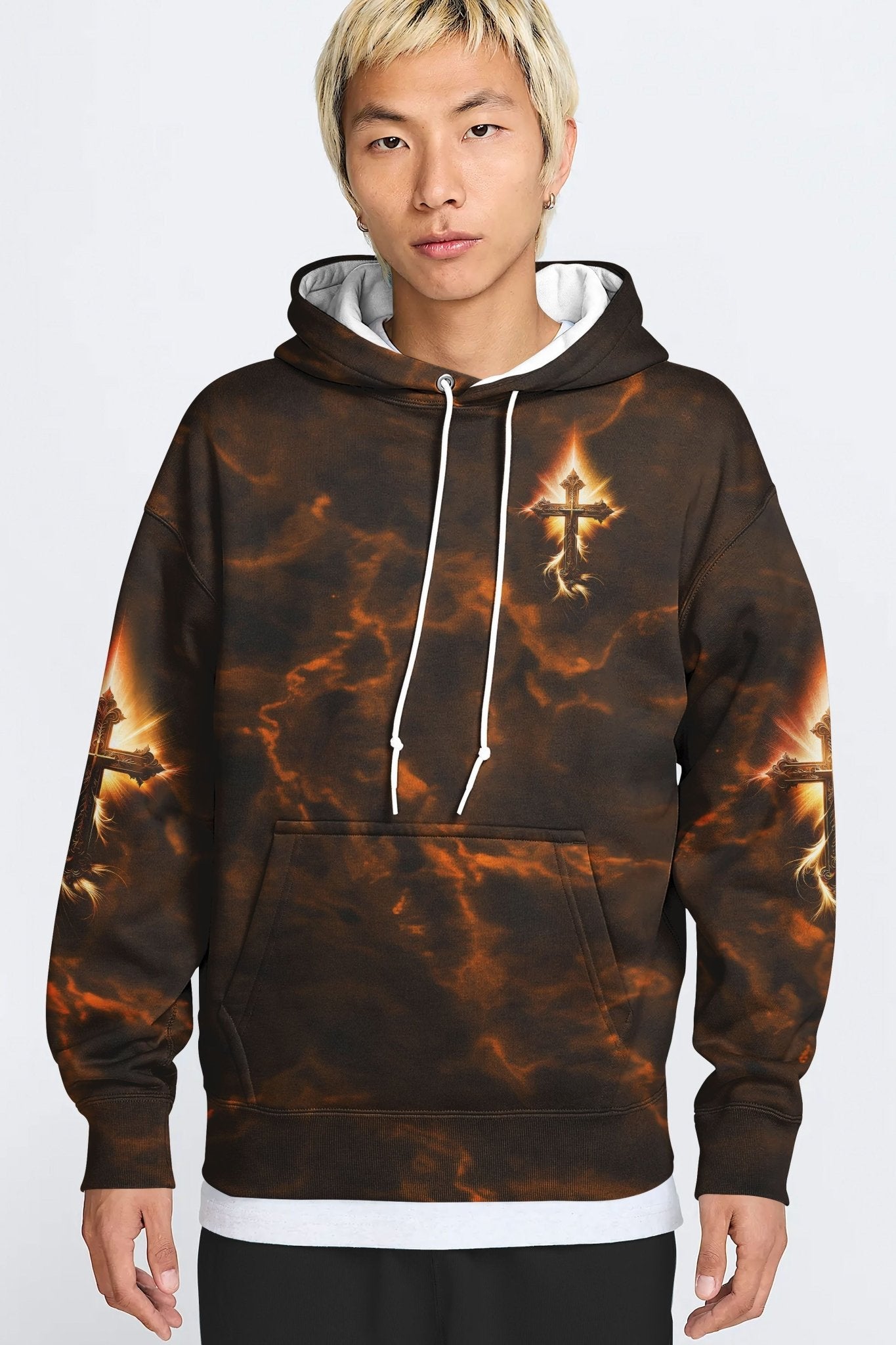 A Child Of God A Man Of Faith A Warrior Of Christ All Over Print Hoodie