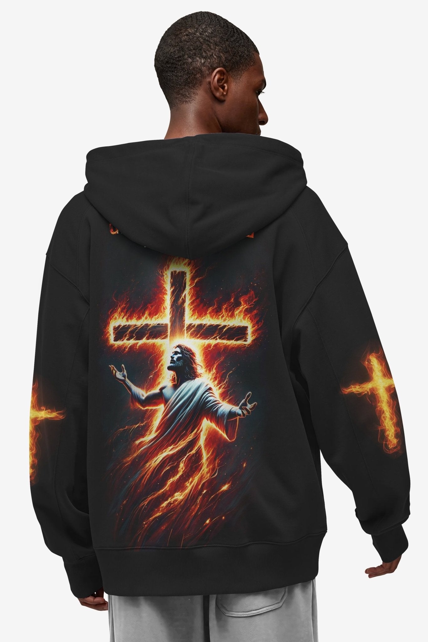 There's No Greater Love Than This All Over Print Zip Hoodie