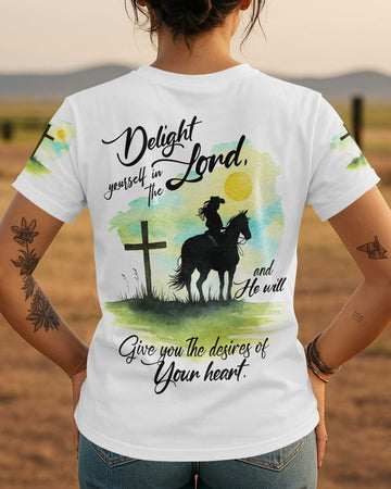 Delight Yourself In The Lord All Over Print T-Shirt