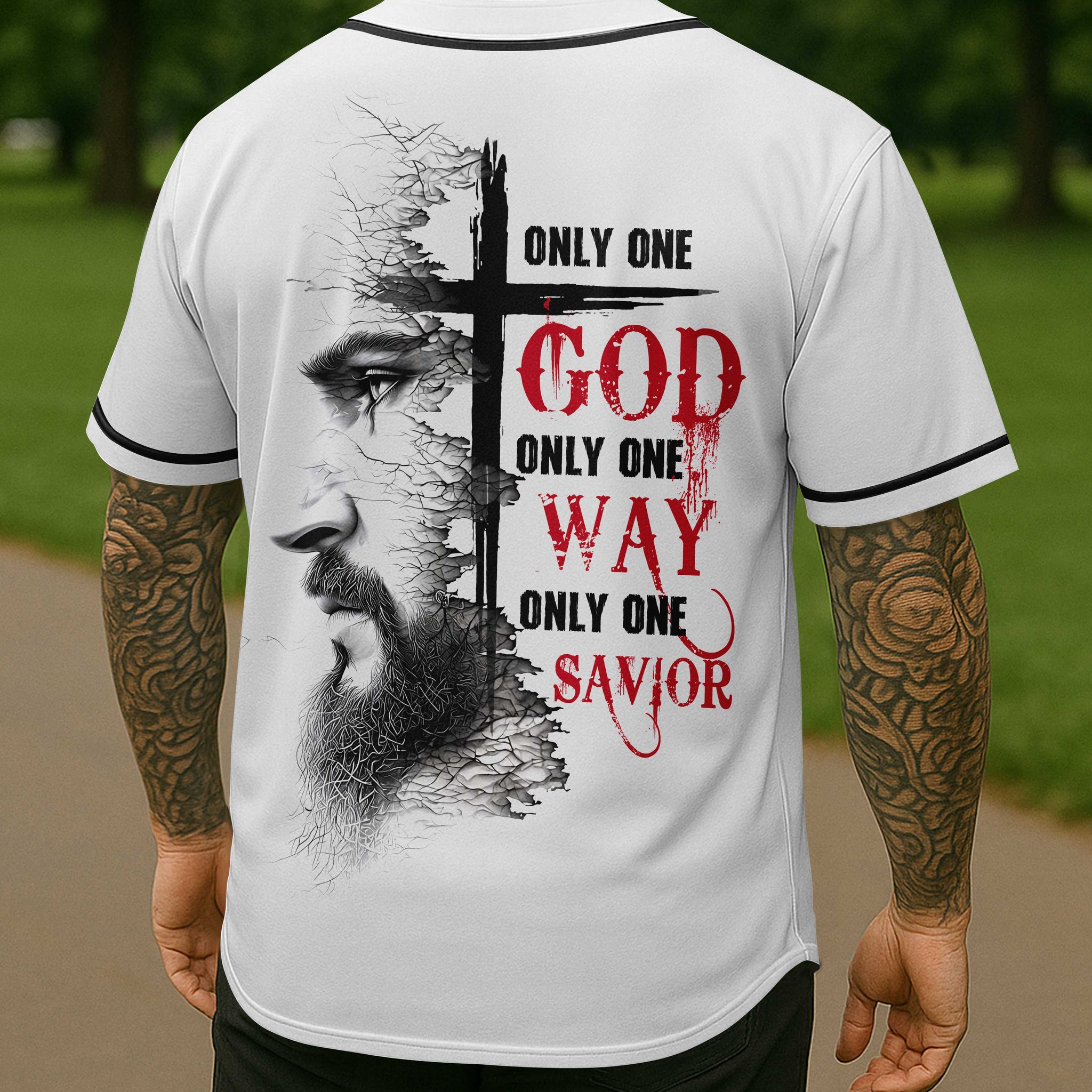 Only One God  All Over Print Jersey