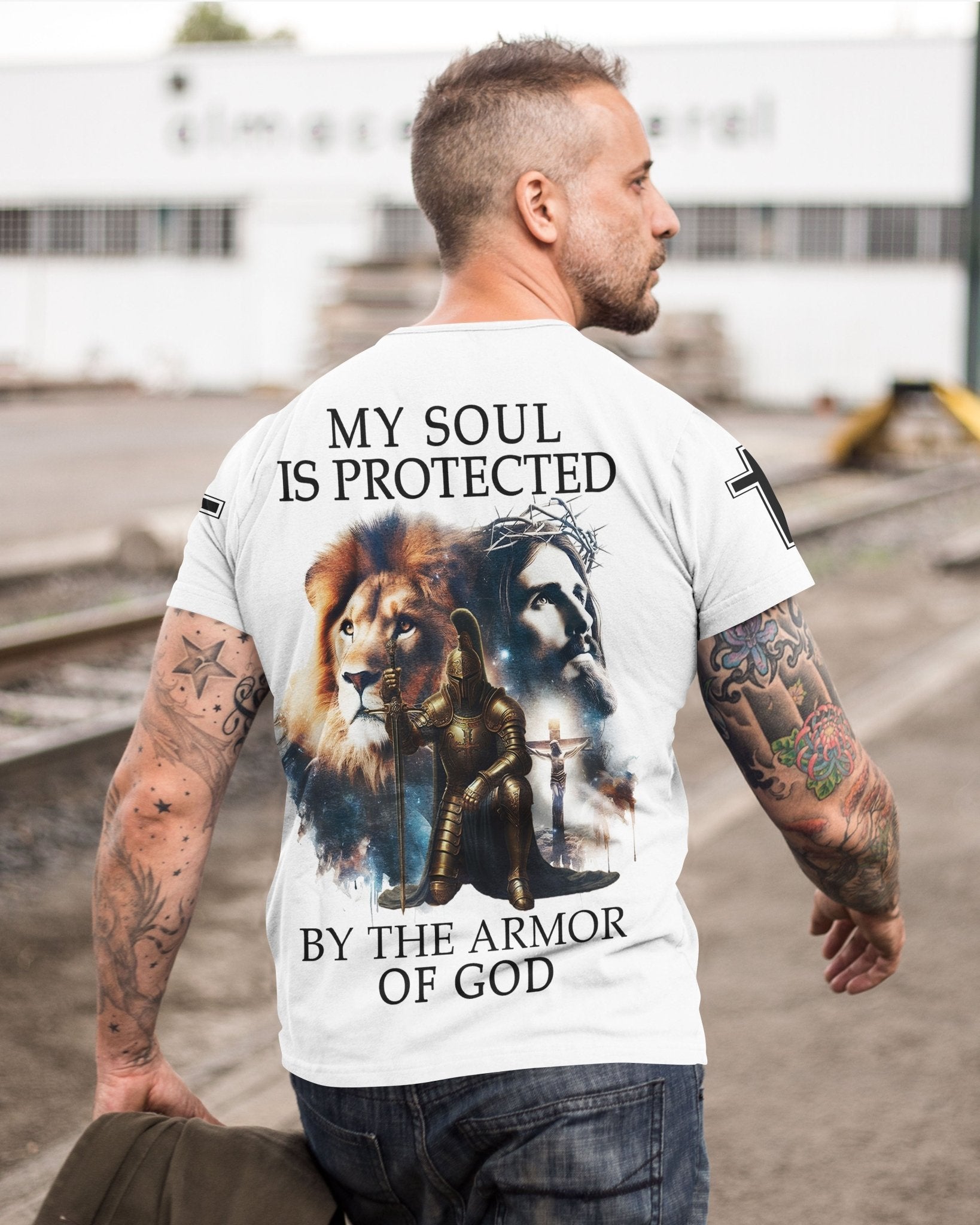 My Soul Is Protected By The Armor Of God All Over Print T-shirt