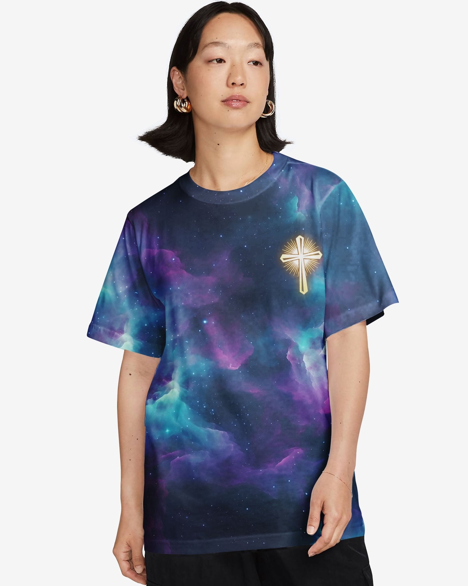 For We Walk By Faith Not By Sight All Over Print T-shirt