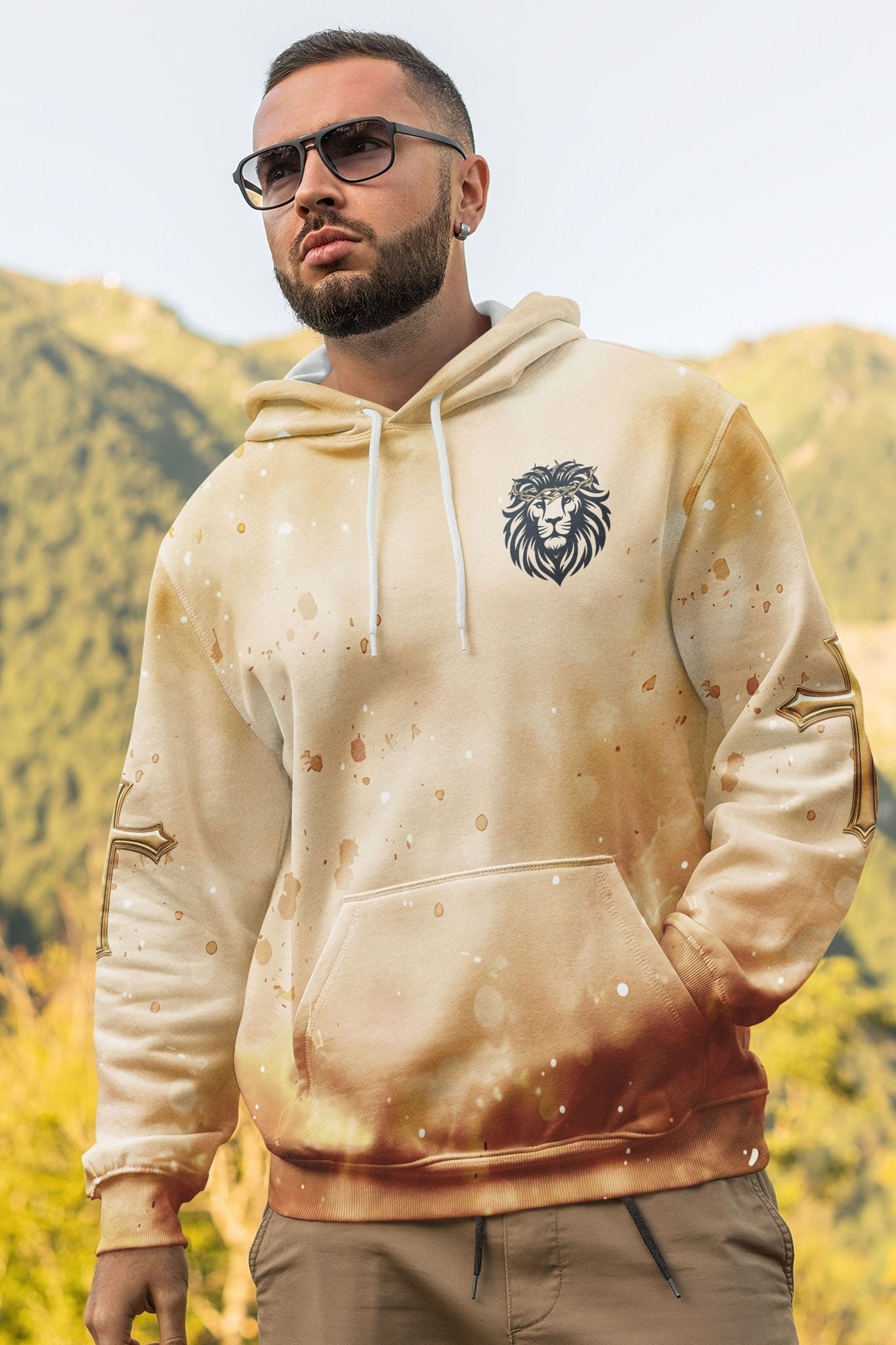 Behold The Lion Of The Tribe Of Judah Has Triumphed All Over Print Hoodie
